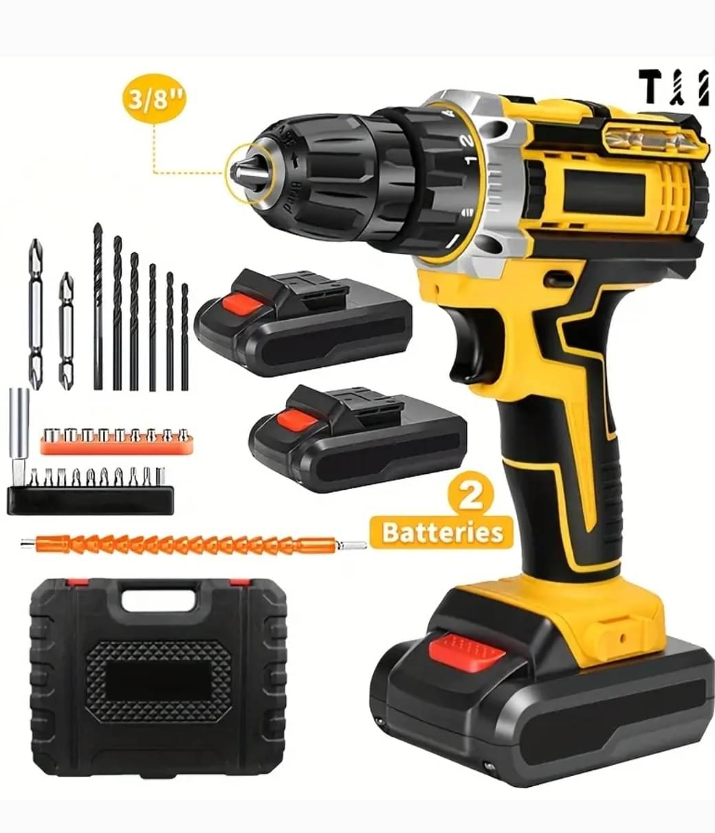 BLUE BOX - Drill machine 30W 10mm Cordless Drill Machine with Bits BLUE BOX - Drill machine 30W 10mm Cordless Drill Machine with Bits