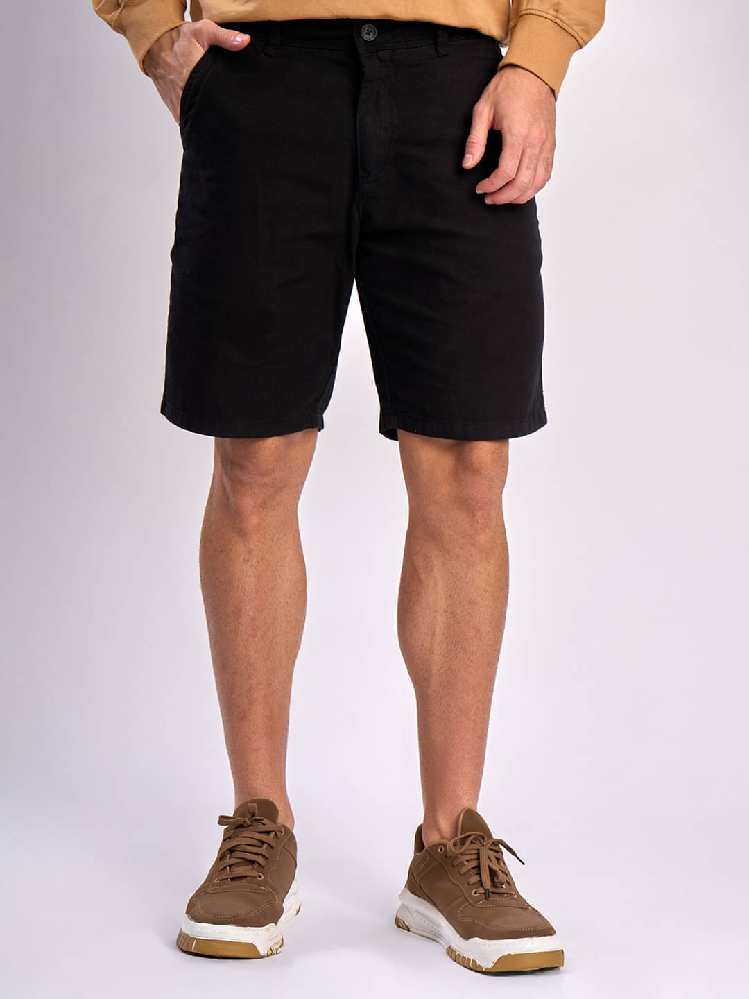Bene Kleed Black Cotton Men's Shorts ( Pack of 1 )     			Bene Kleed Black Cotton Men's Shorts ( Pack of 1 )