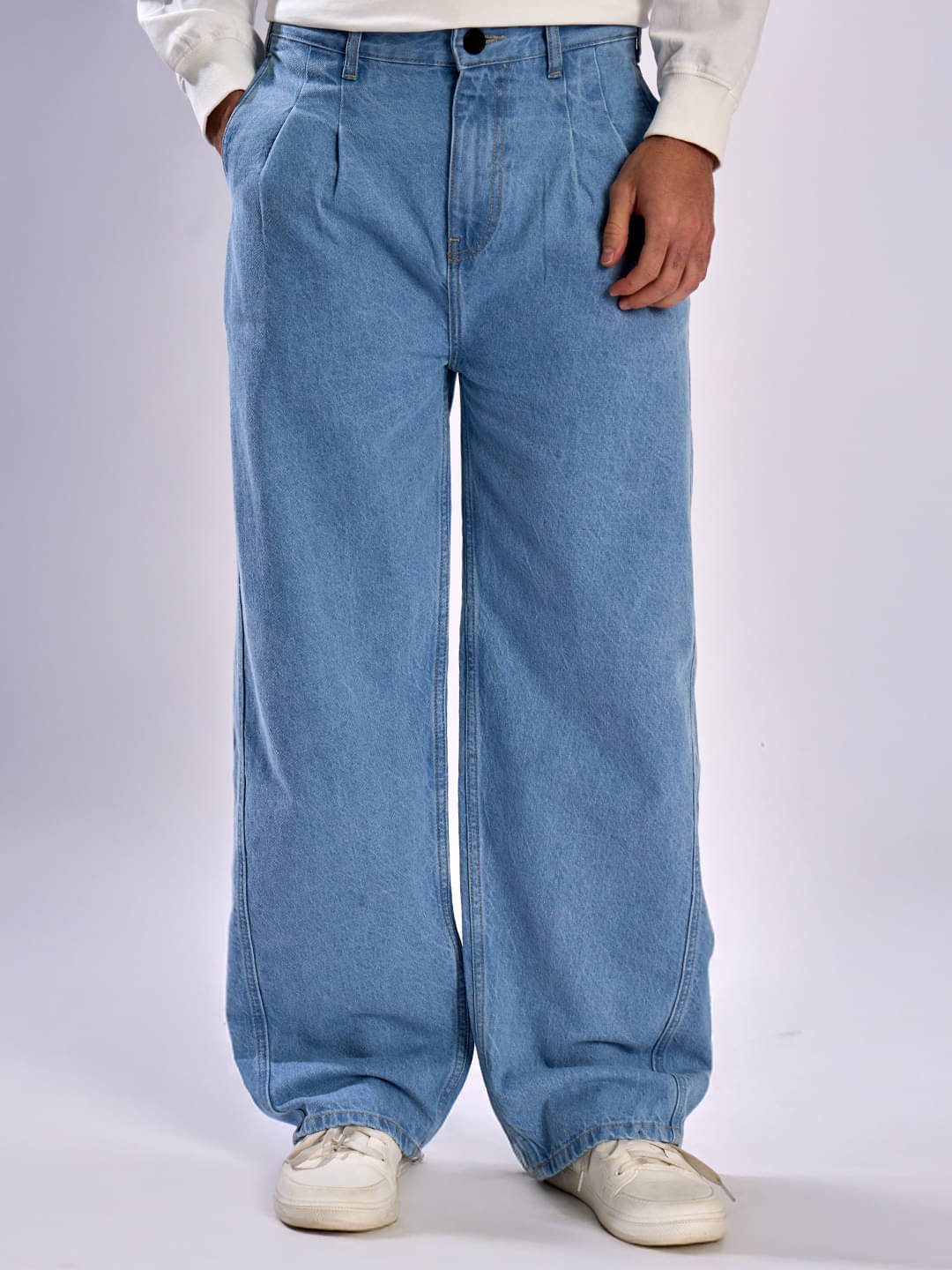     			Bene Kleed Clean Look Men's Jeans - Light Blue ( Pack of 1 )