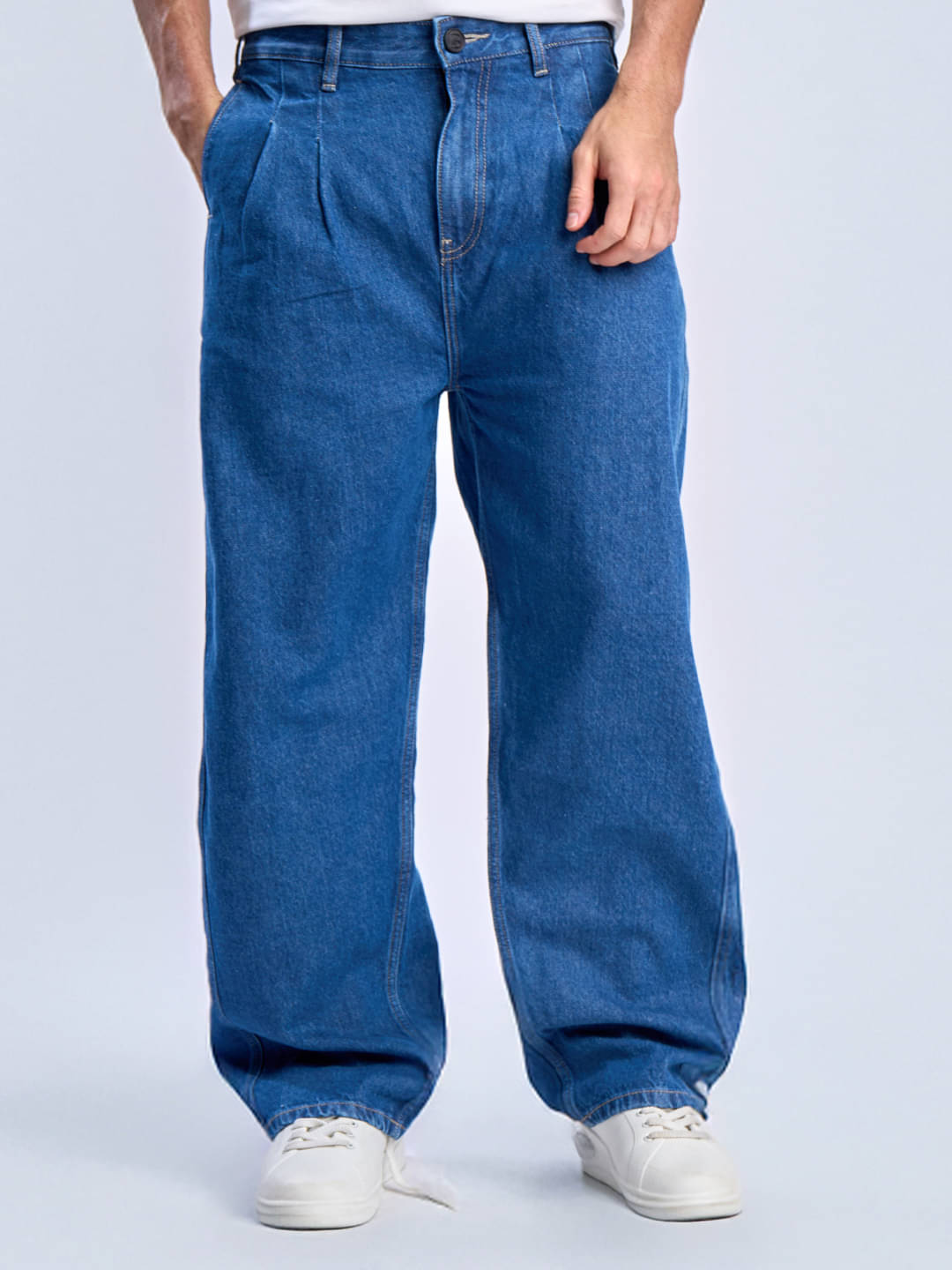     			Bene Kleed Clean Look Men's Jeans - Mid Blue ( Pack of 1 )