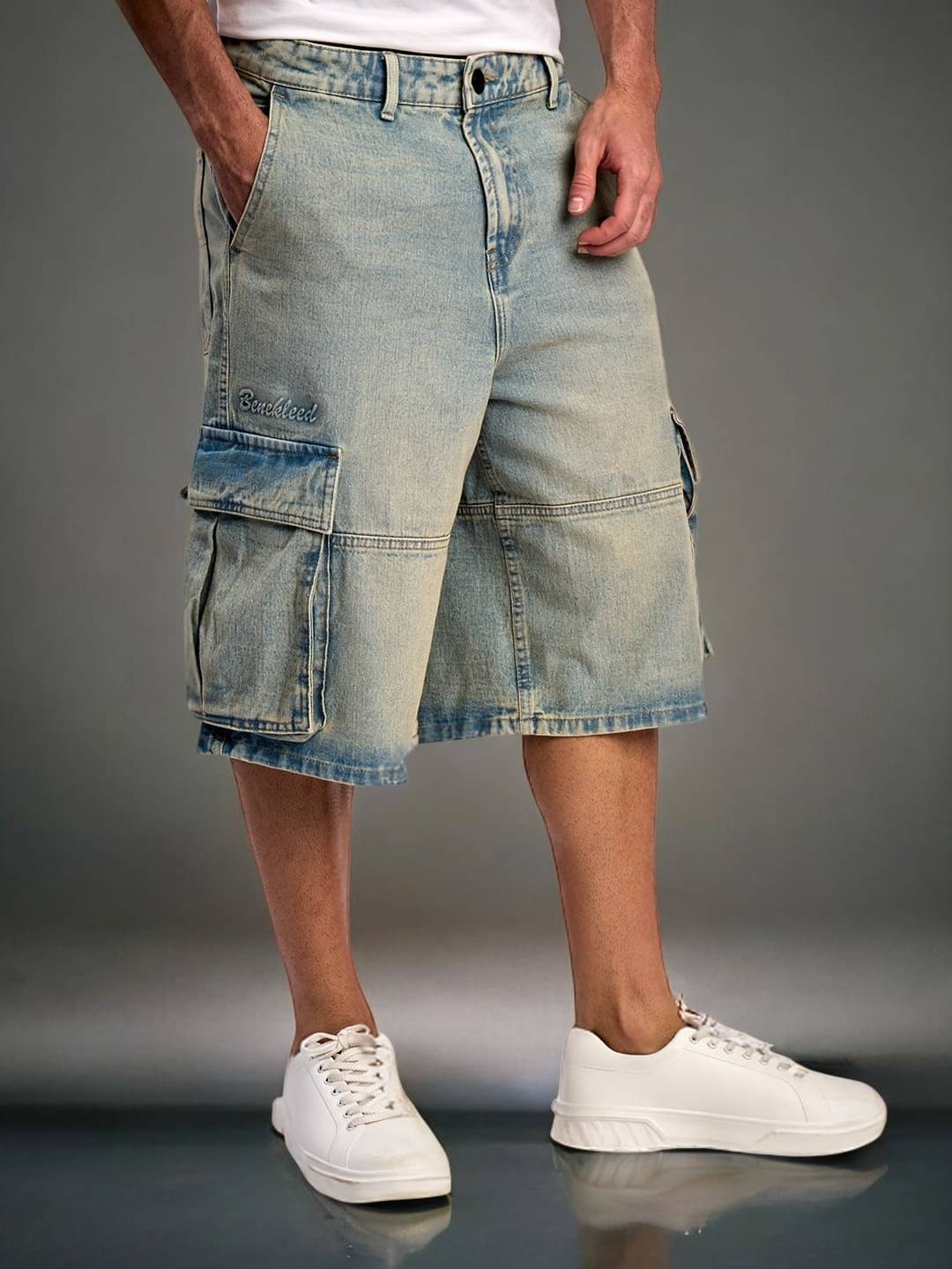     			Bene Kleed Light Blue Cotton Men's Shorts ( Pack of 1 )
