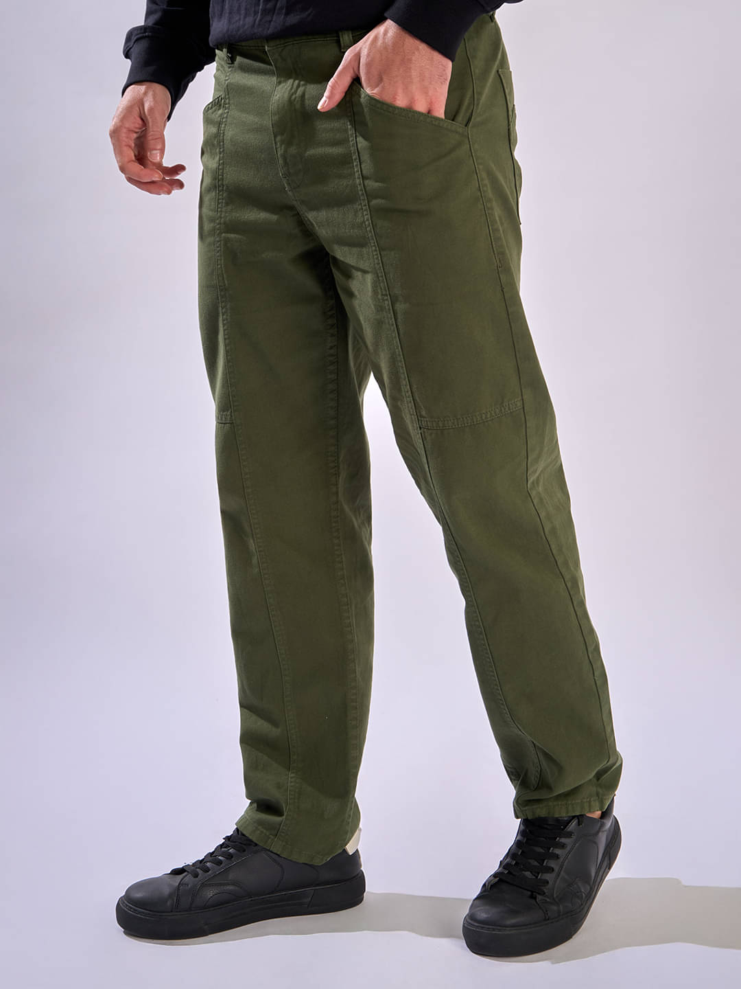     			Bene Kleed Relax Men's Trouser - Olive ( Pack of 1 )