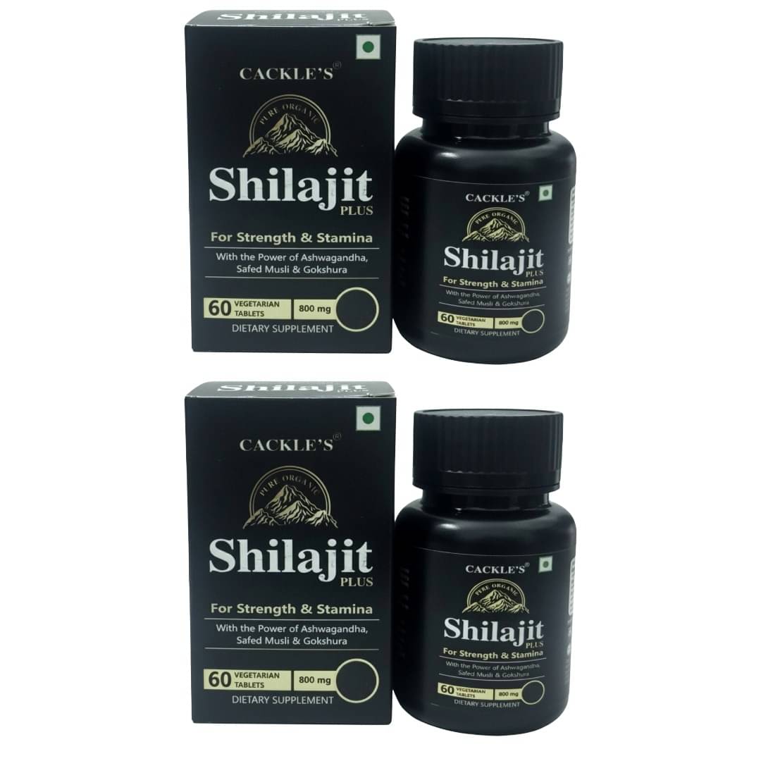     			Cackle's Herbal Shilahit Plus Tablets 60no.s (Pack of 2)