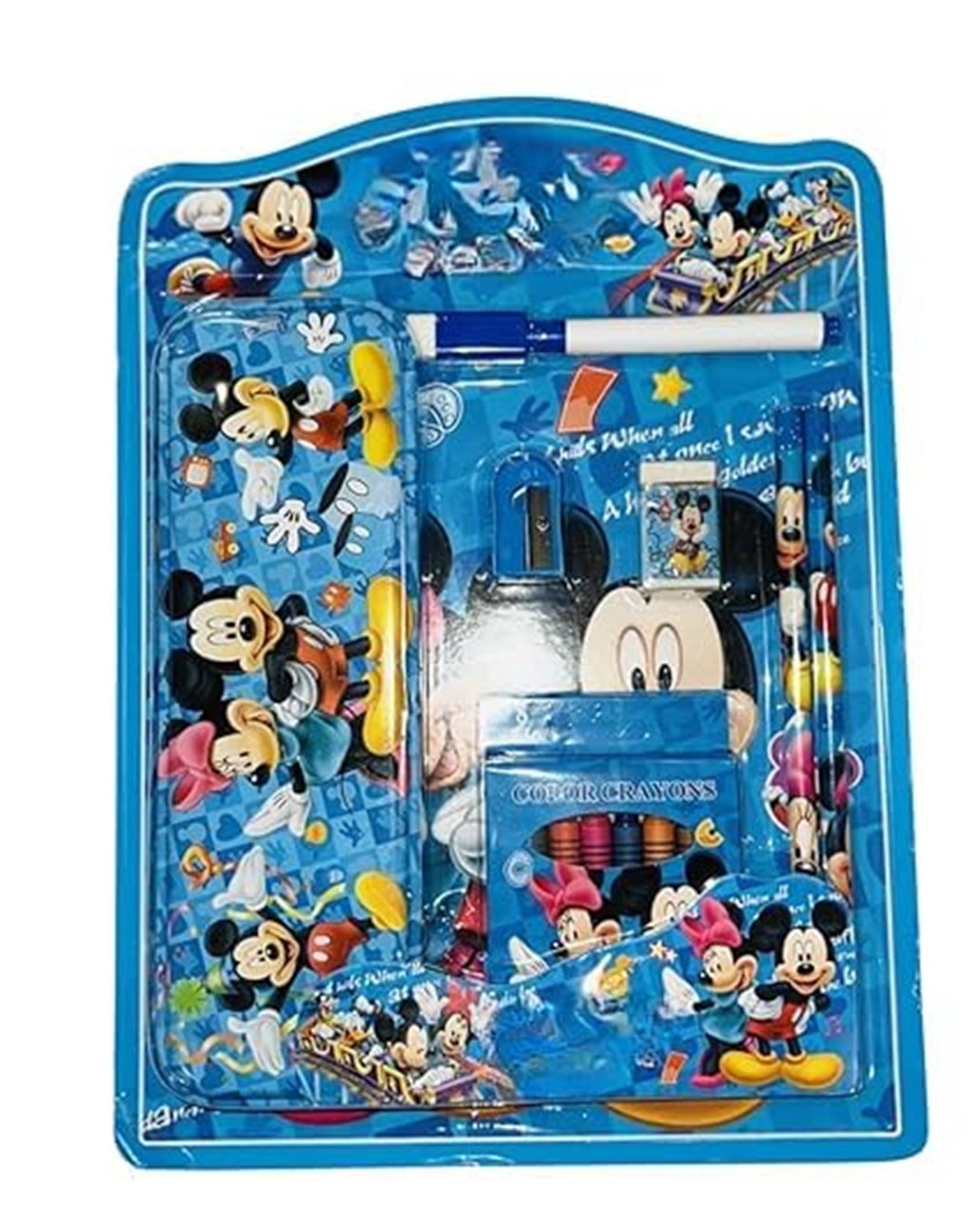     			Cartoon Theme Kids Stationery Gift Set | Pencil Box, Pencils, Eraser, Sharpener, Crayons & Scale | School Supplies for Boys & Girls (Cute Bunny)