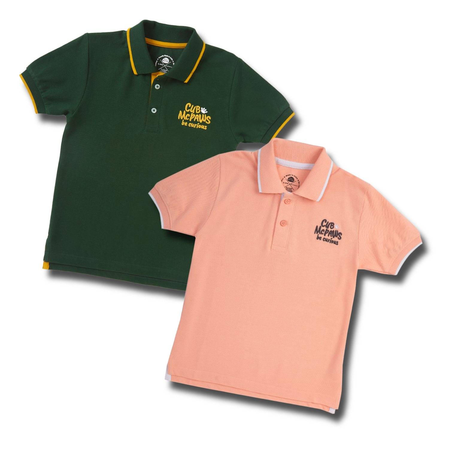     			Cub Mcpaws Pack of 2 Boys Cotton Polo T-Shirt ( Multicolor2 )