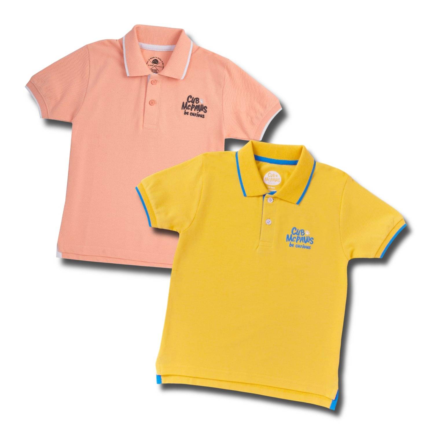     			Cub Mcpaws Pack of 2 Boys Cotton Polo T-Shirt ( Multicolor )