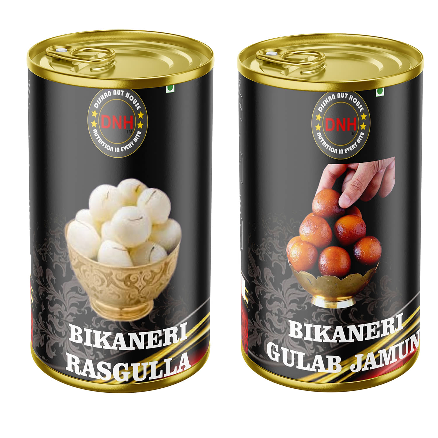 DISHAN NUT HOUSE Rasgulla & Gulab Jamun Combo 800 gm Pack of 2 DISHAN NUT HOUSE Rasgulla & Gulab Jamun Combo 800 gm Pack of 2