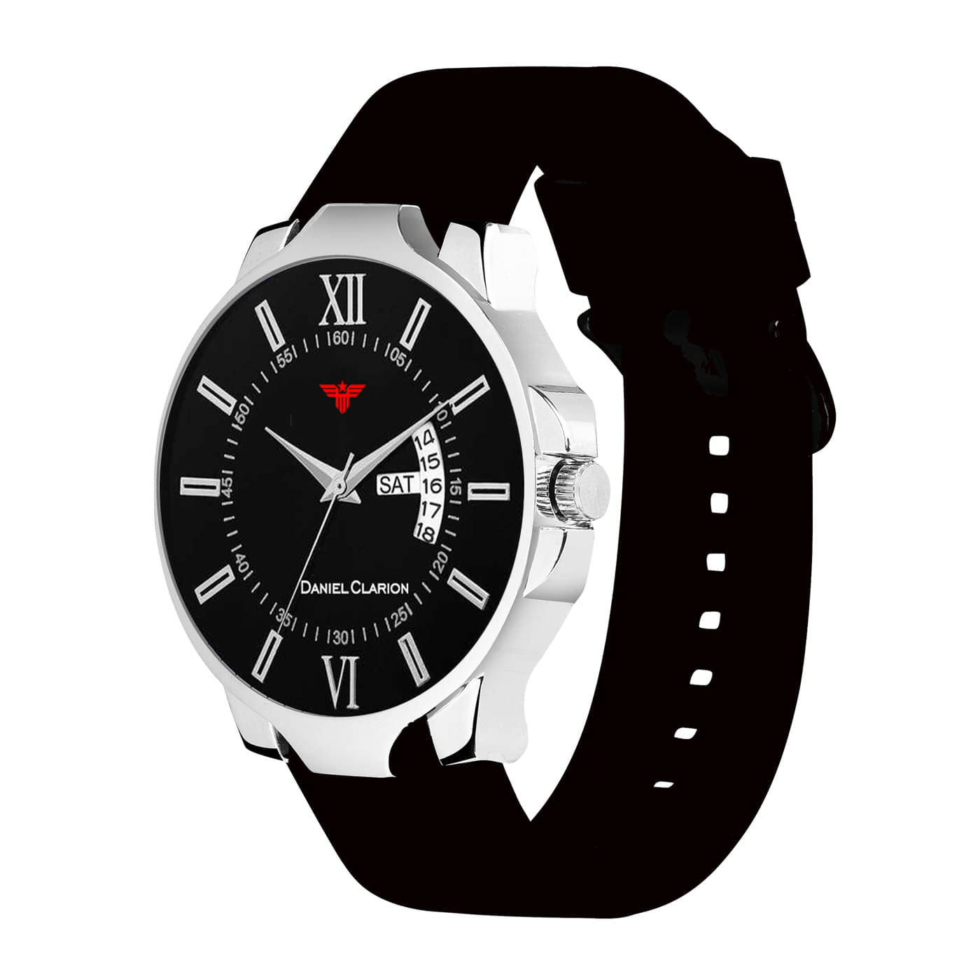     			Daniel Clarion Black Silicon Analog Men's Watch