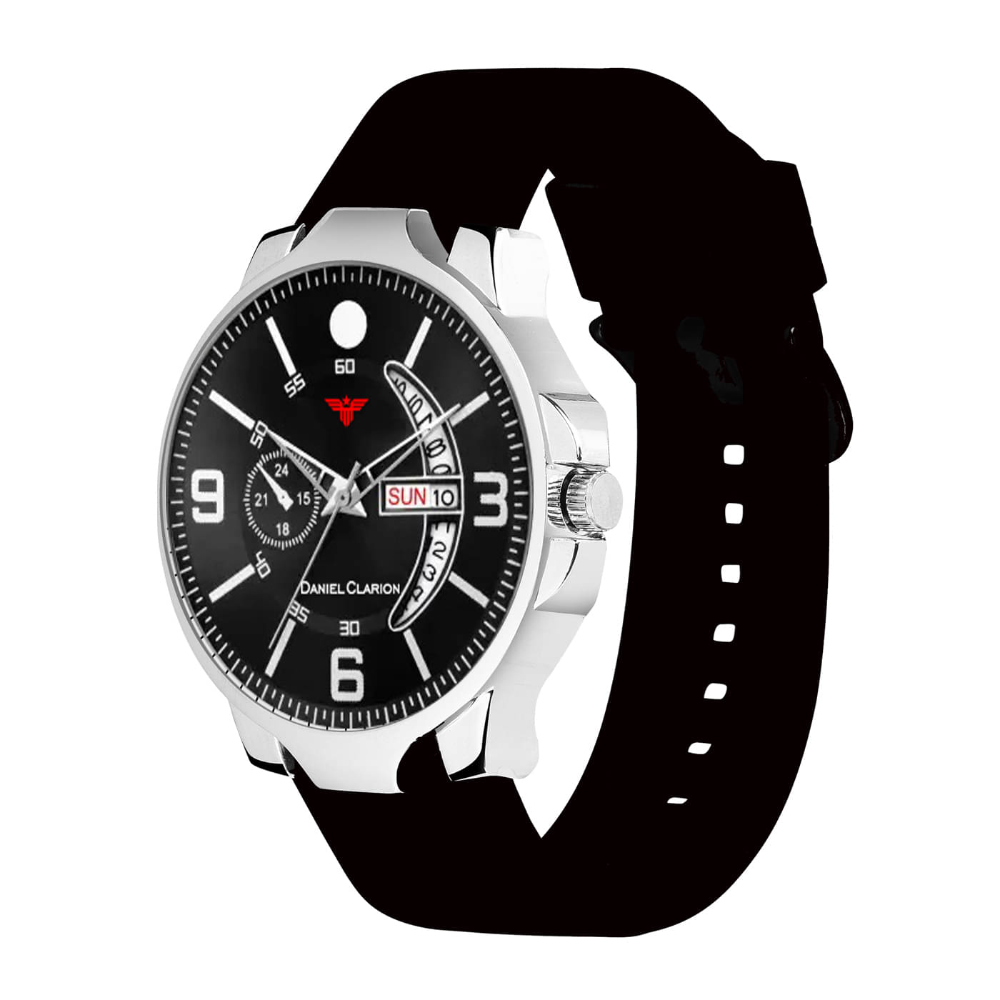     			Daniel Clarion Black Silicon Analog Men's Watch