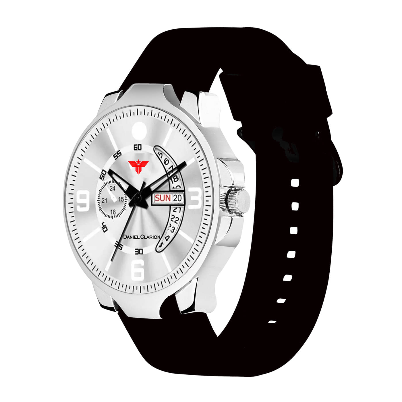     			Daniel Clarion Black Silicon Analog Men's Watch
