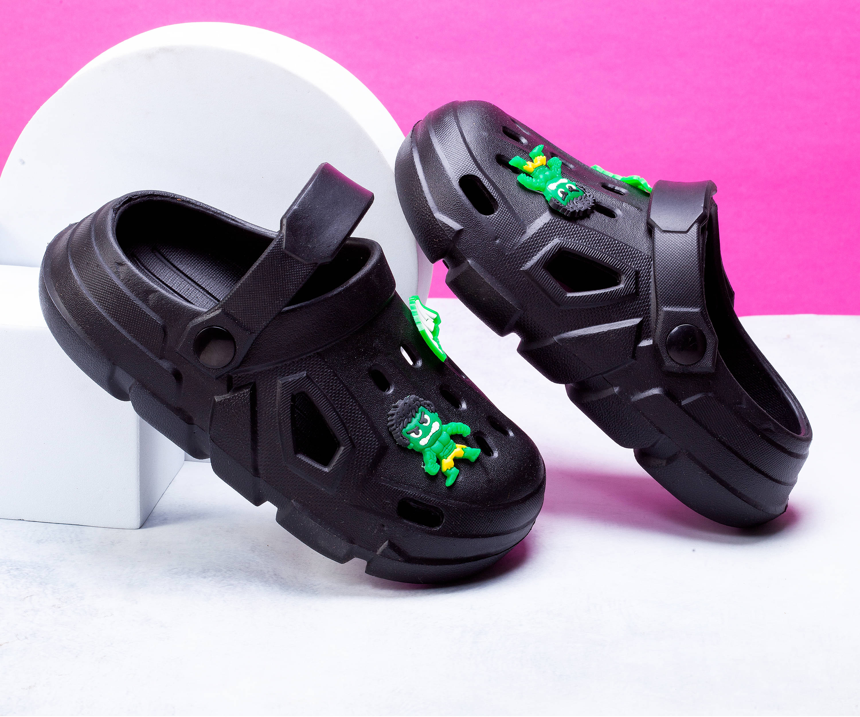     			Dewk Berries - Black Boy's Clogs ( 1 Pair )