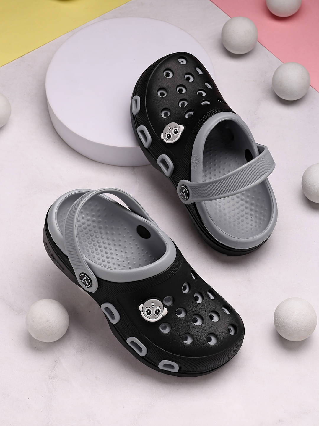     			Dewk Berries - Black Boy's Clogs ( 1 Pair )