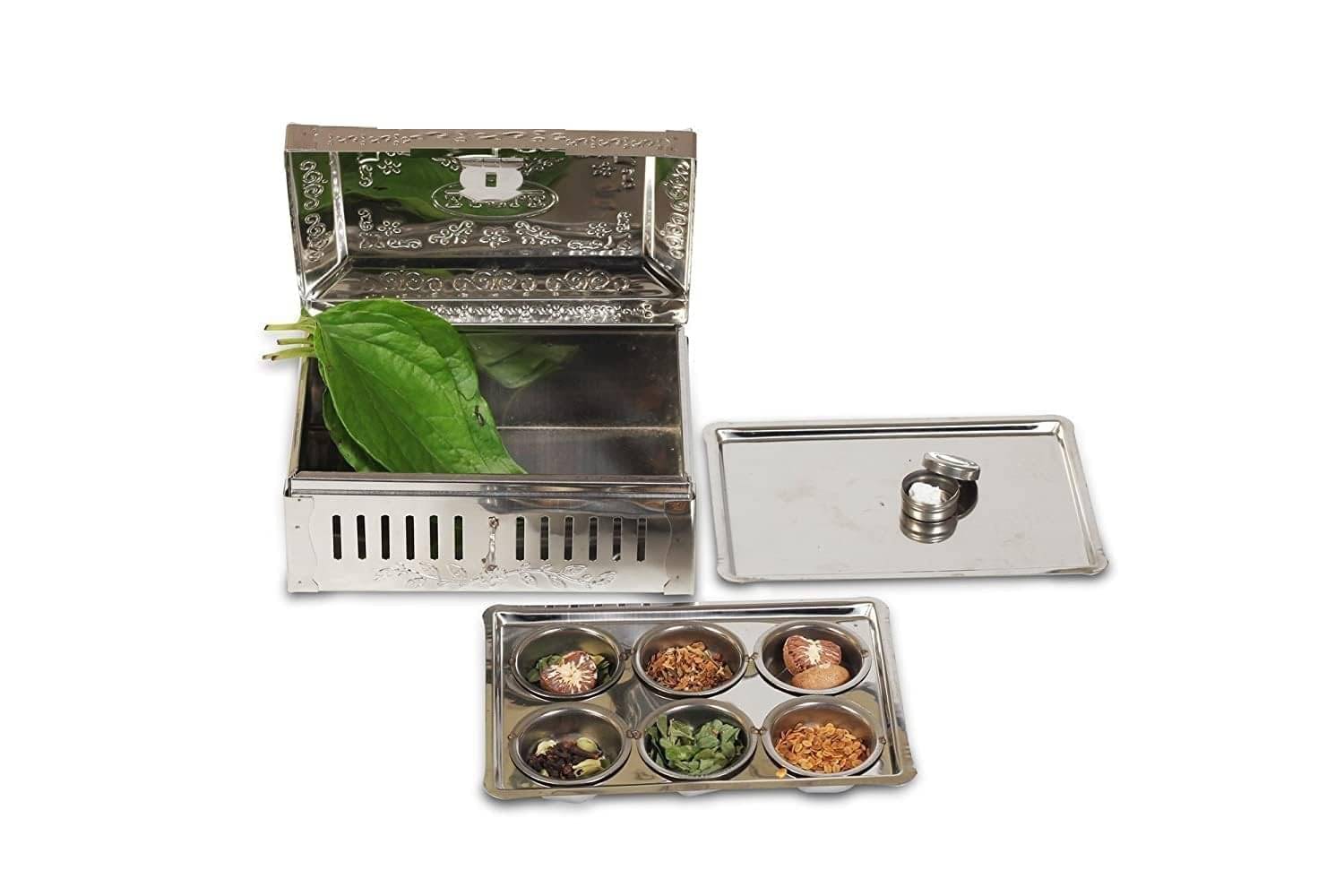    			Dynore Pan Masala Steel Silver Spice Container ( Set of 1 )