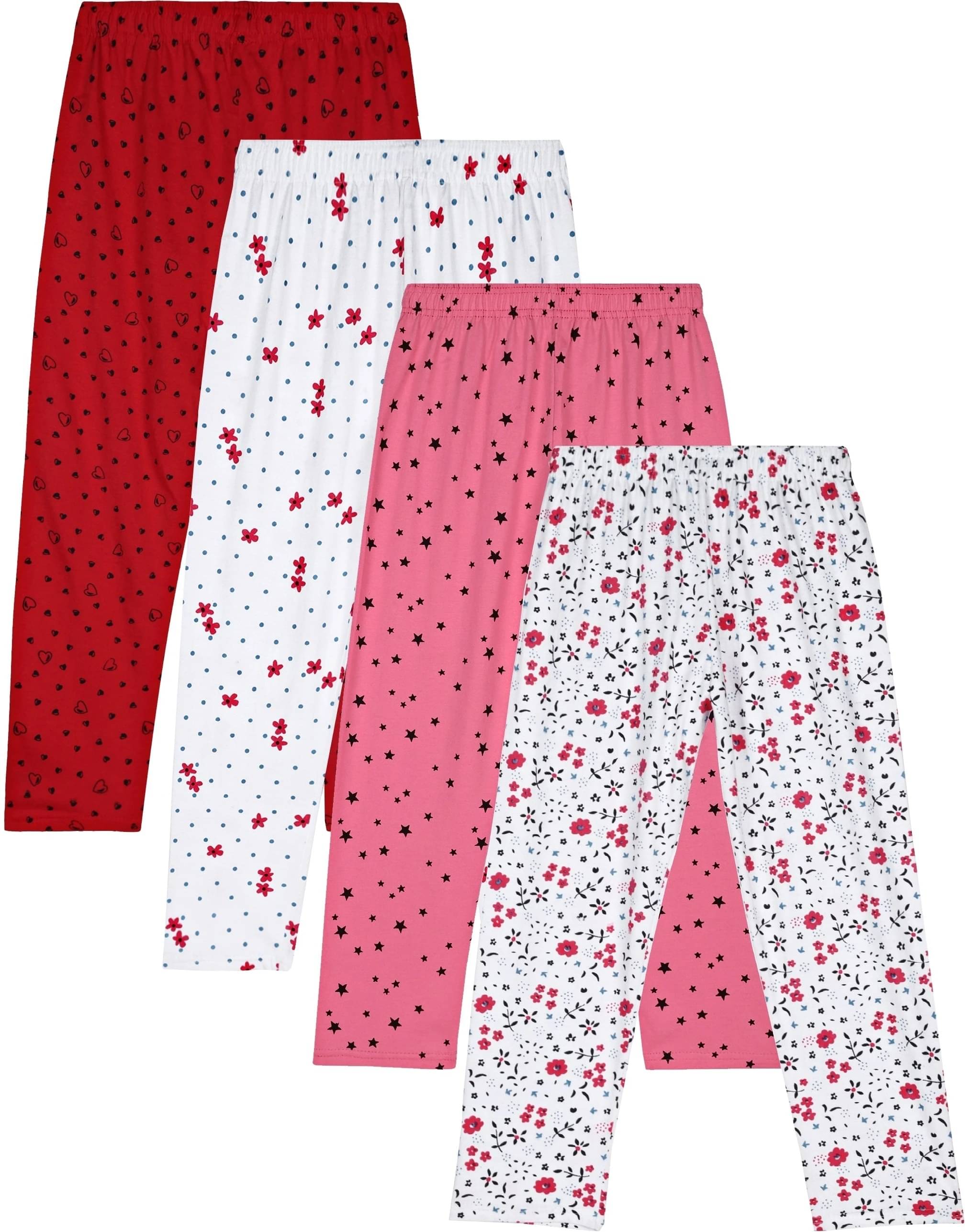     			Eye Water Pack of 4 Girls Cotton Blend Legging ( Multicolor )