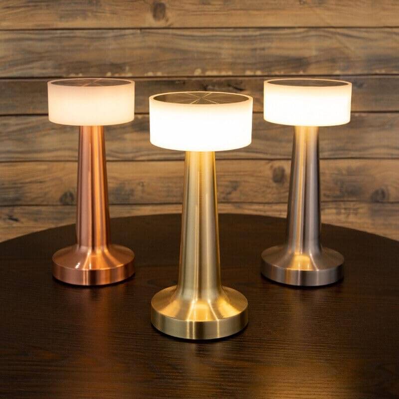     			FORTUQO Gold Bedside Table Lamp ( Pack of 1 )