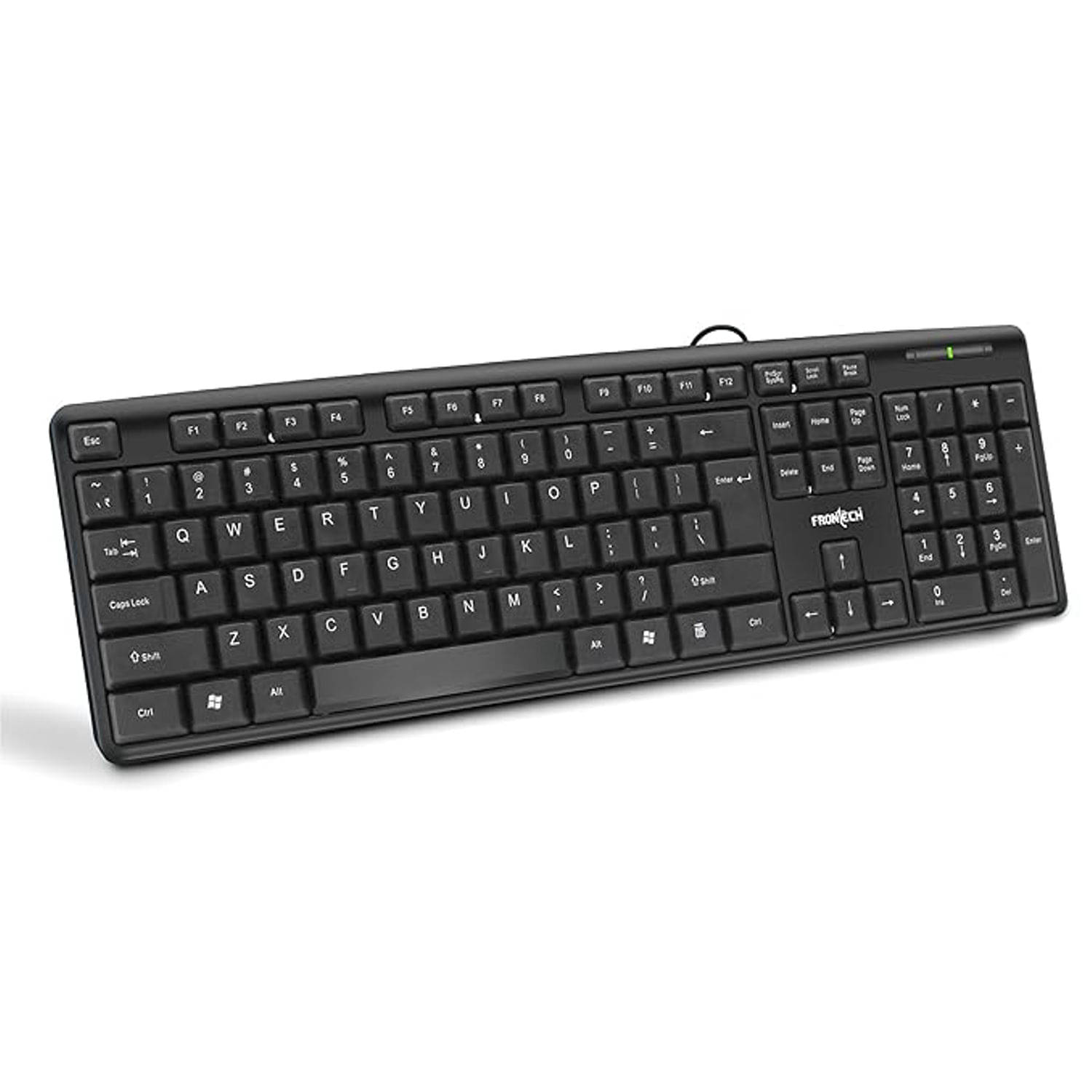     			Frontech Black USB Wired Desktop Keyboard