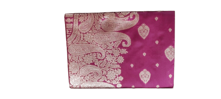     			GAURISHANKER CREATION Art Silk Woven Banarasi saree With Unstitched Blouse Piece ( Magenta,Gold )