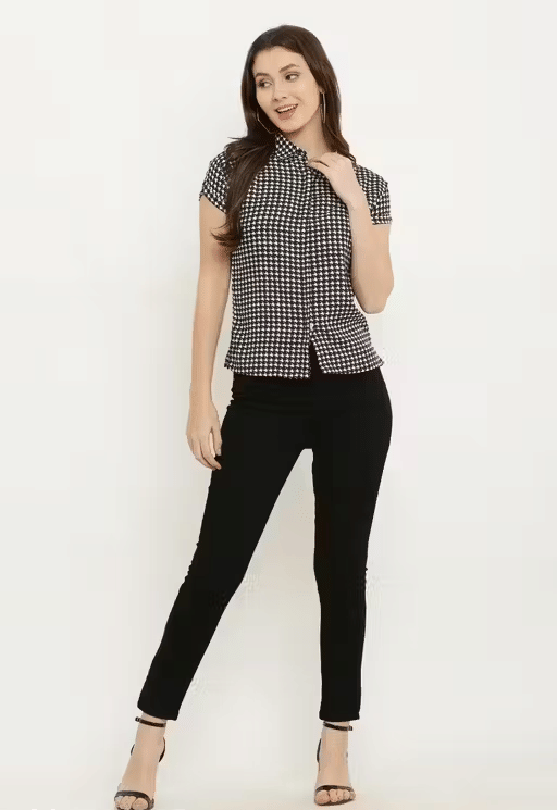     			Generic RR Fashions Women Crepe Shirt ( Black )