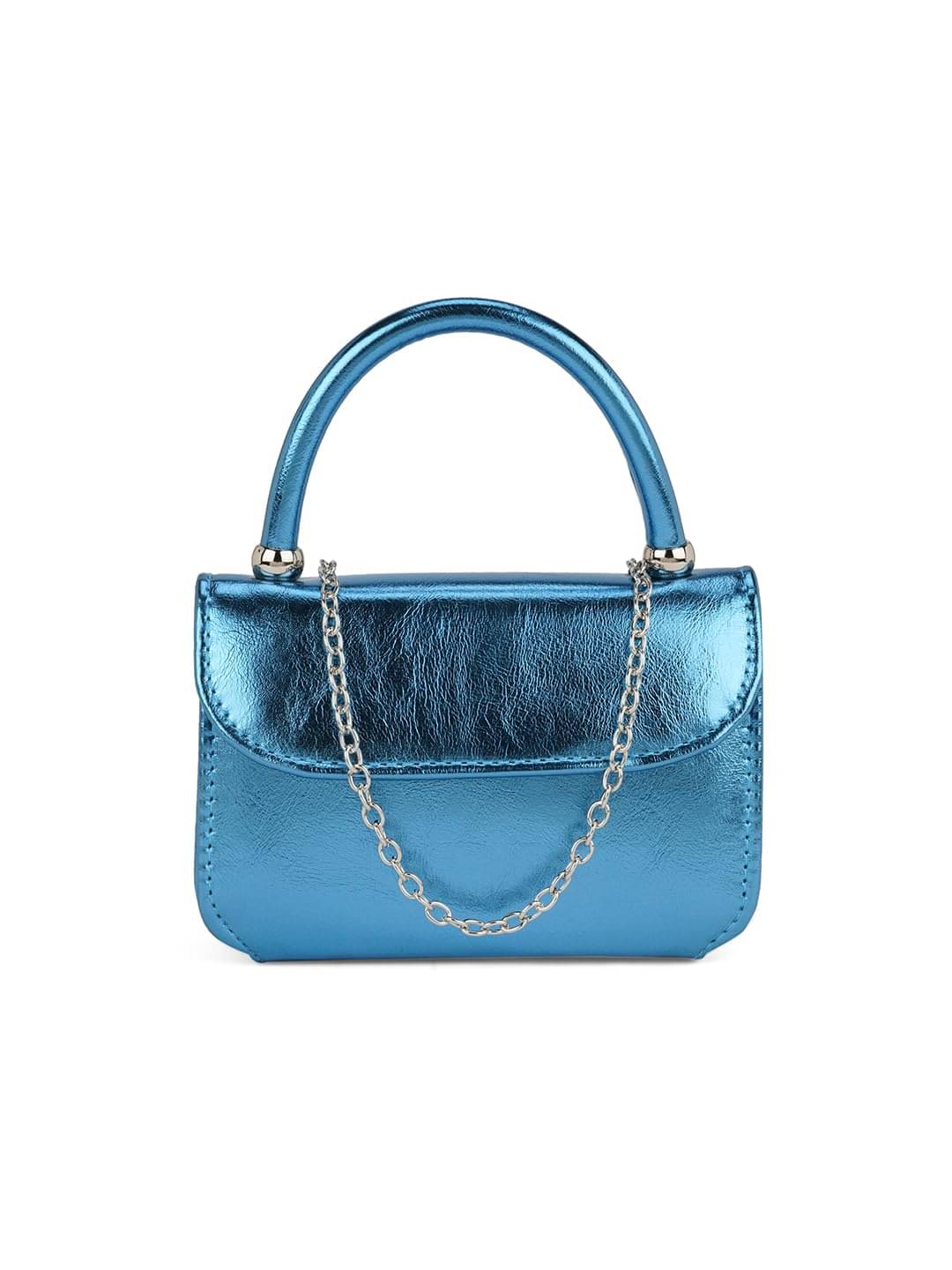     			Globus Handheld Bag PU Set of 1 ( Blue )