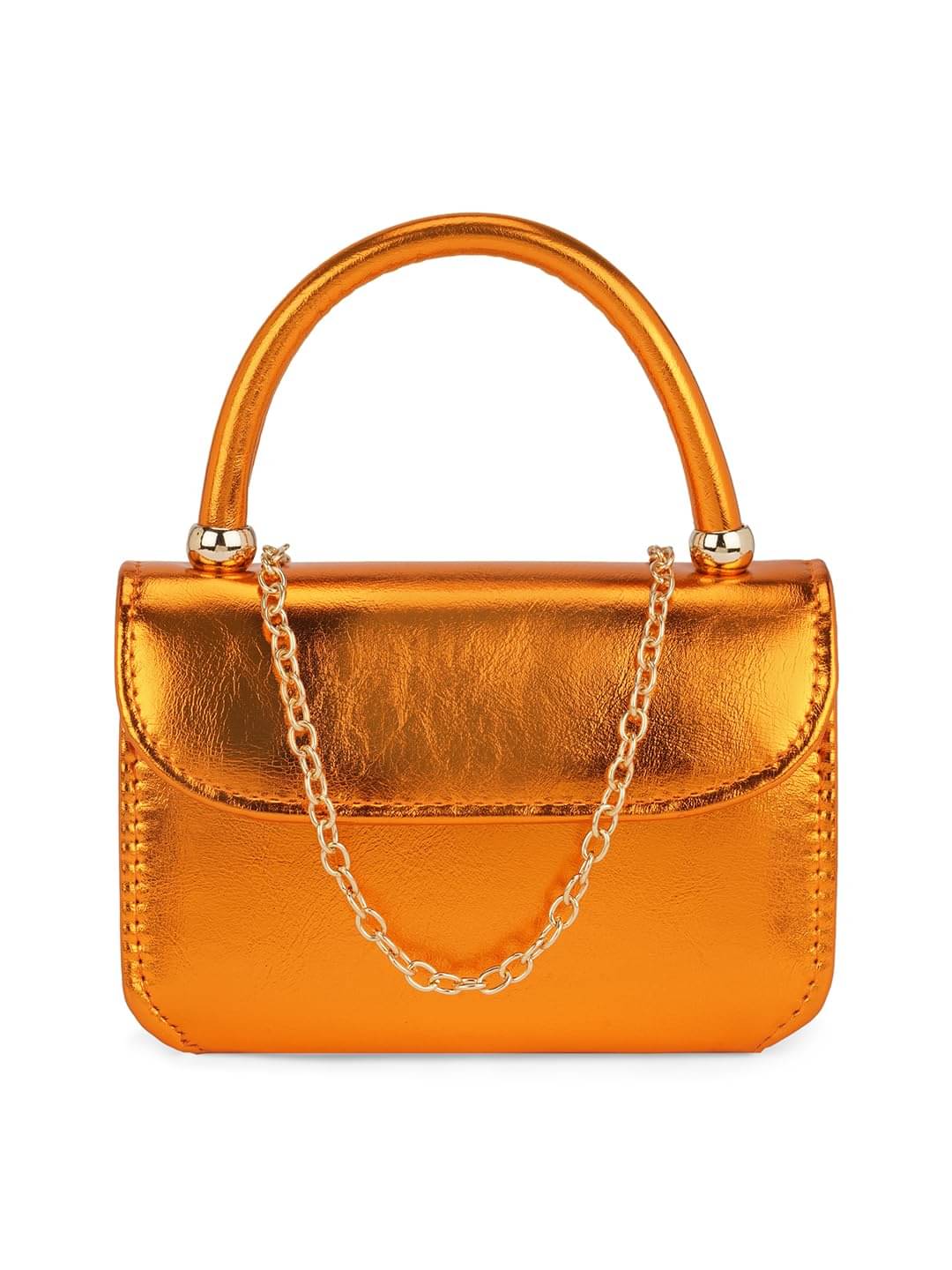     			Globus Handheld Bag PU Set of 1 ( Orange )