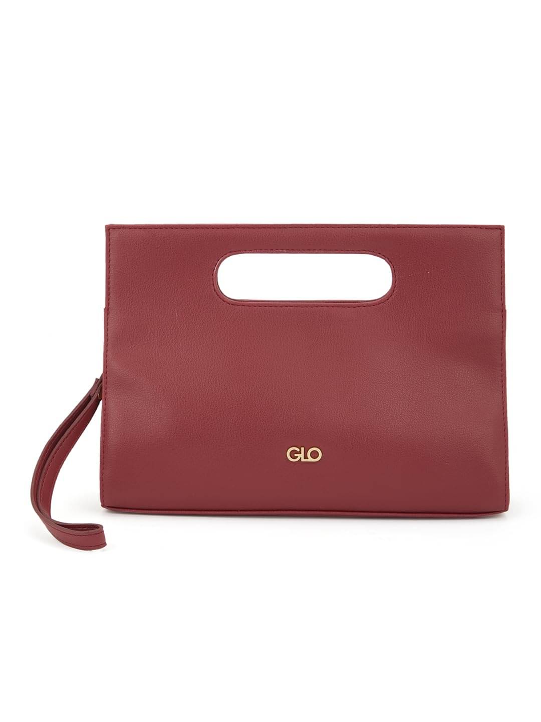     			Globus Handheld Bag PU Set of 1 ( Red )