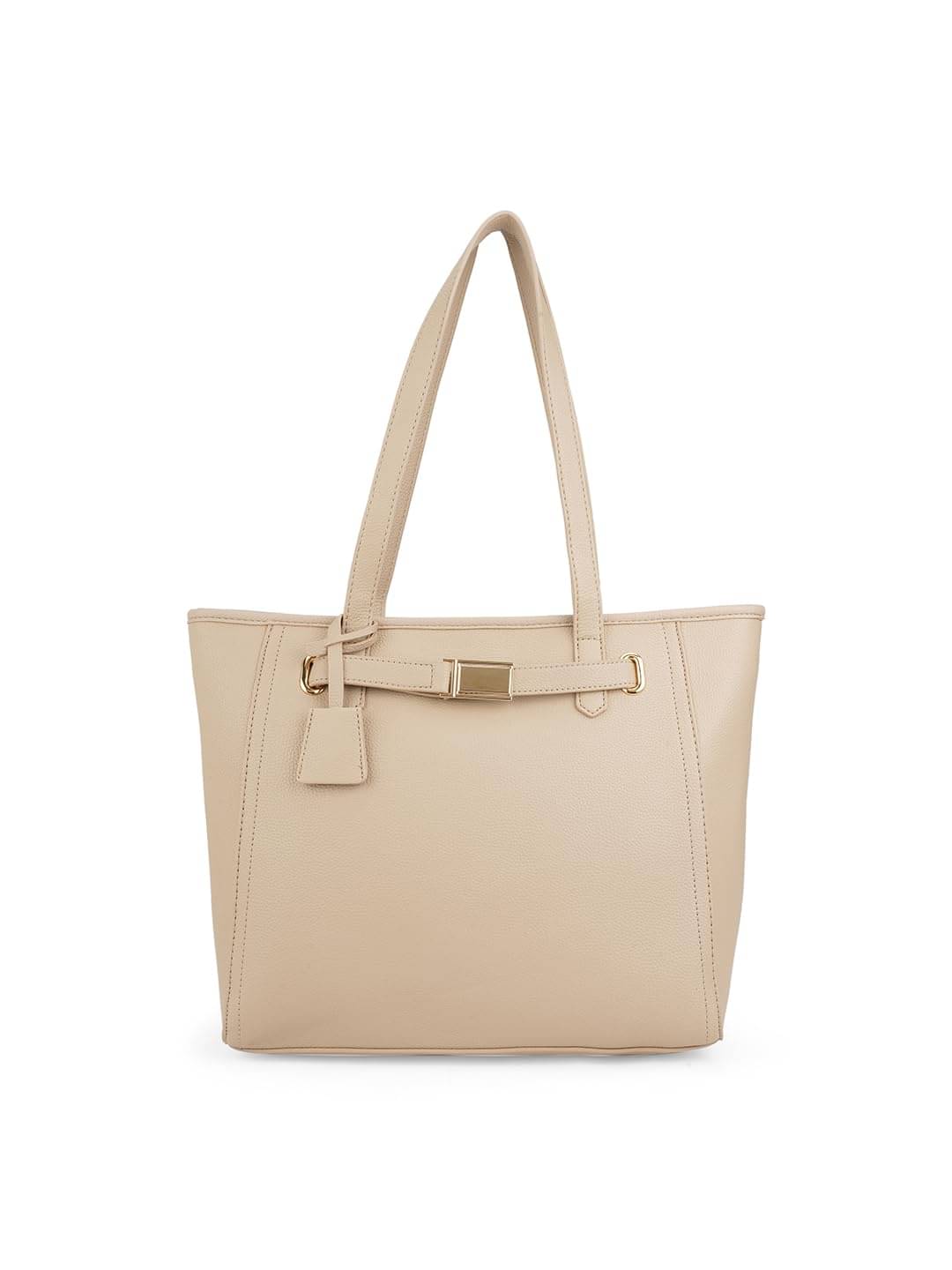     			Globus Handheld Bag PU Set of 1 ( Beige )
