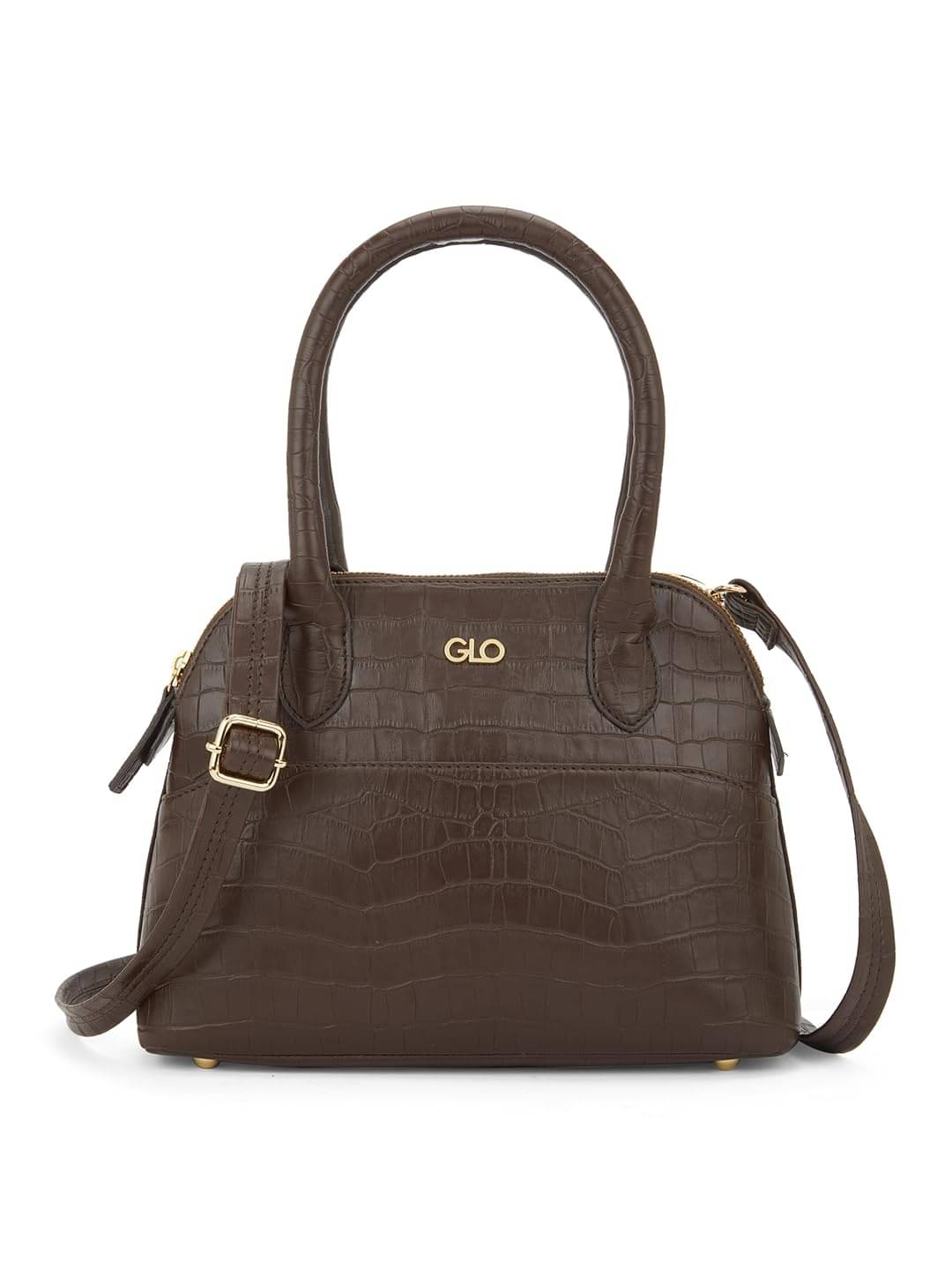     			Globus Handheld Bag PU Set of 1 ( Brown )