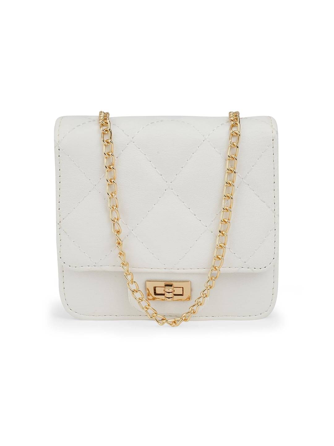     			Globus Handheld Bag PU Set of 1 ( White )