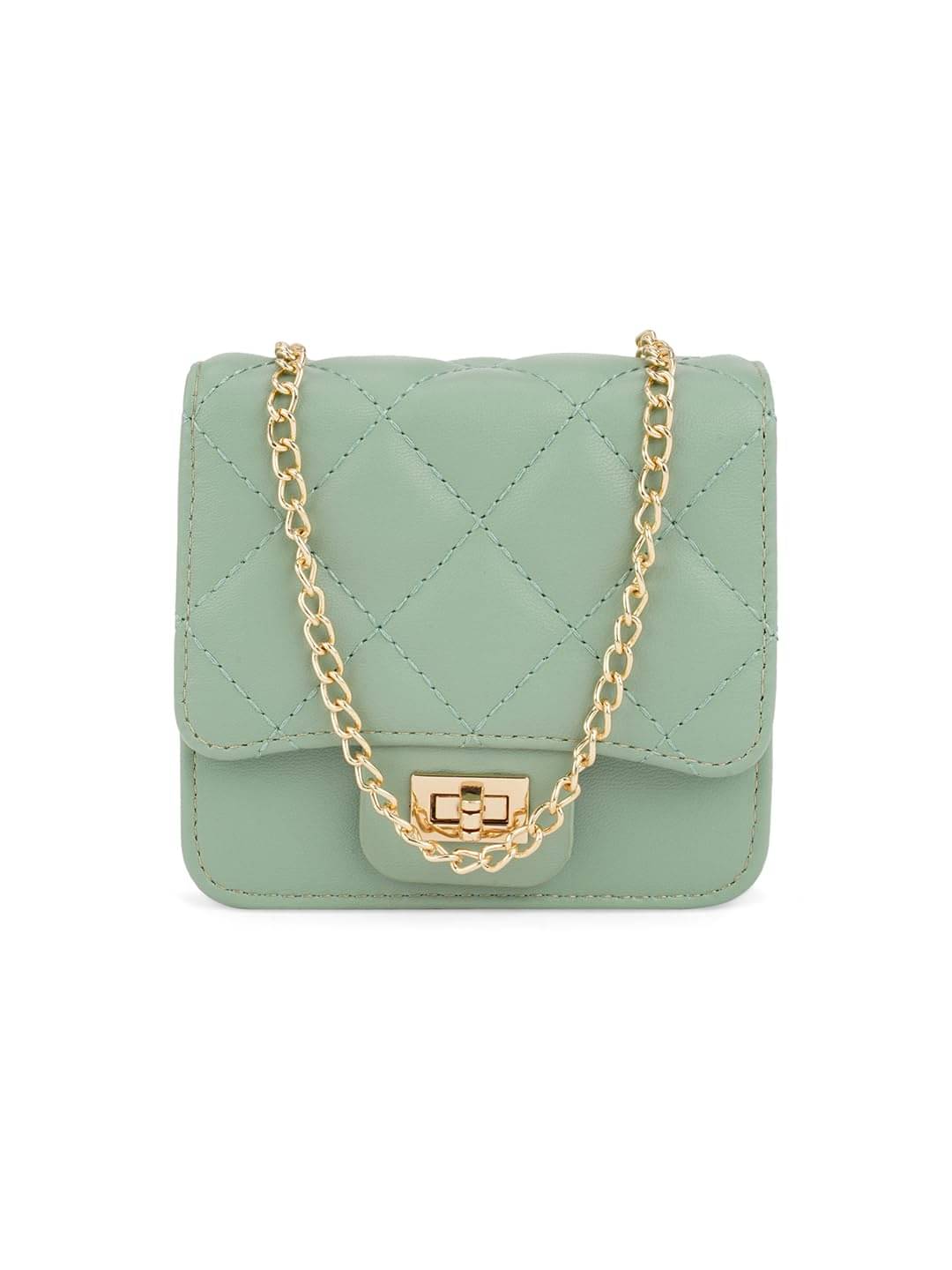     			Globus Handheld Bag PU Set of 1 ( Green )