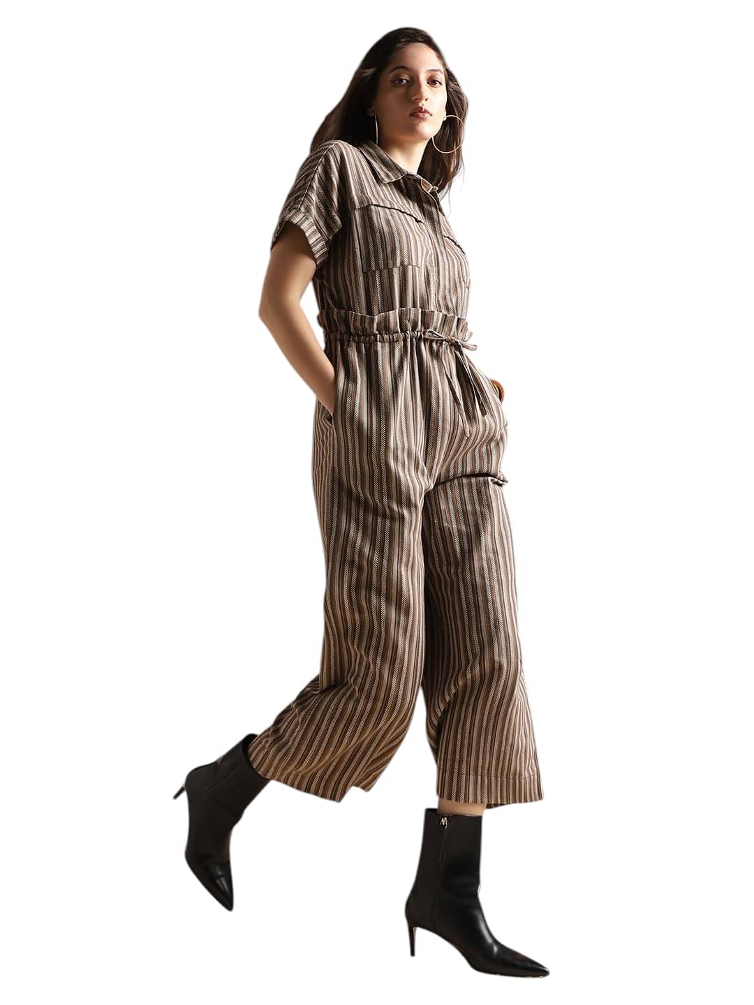     			Globus Women Cotton Jumpsuit ( Brown )