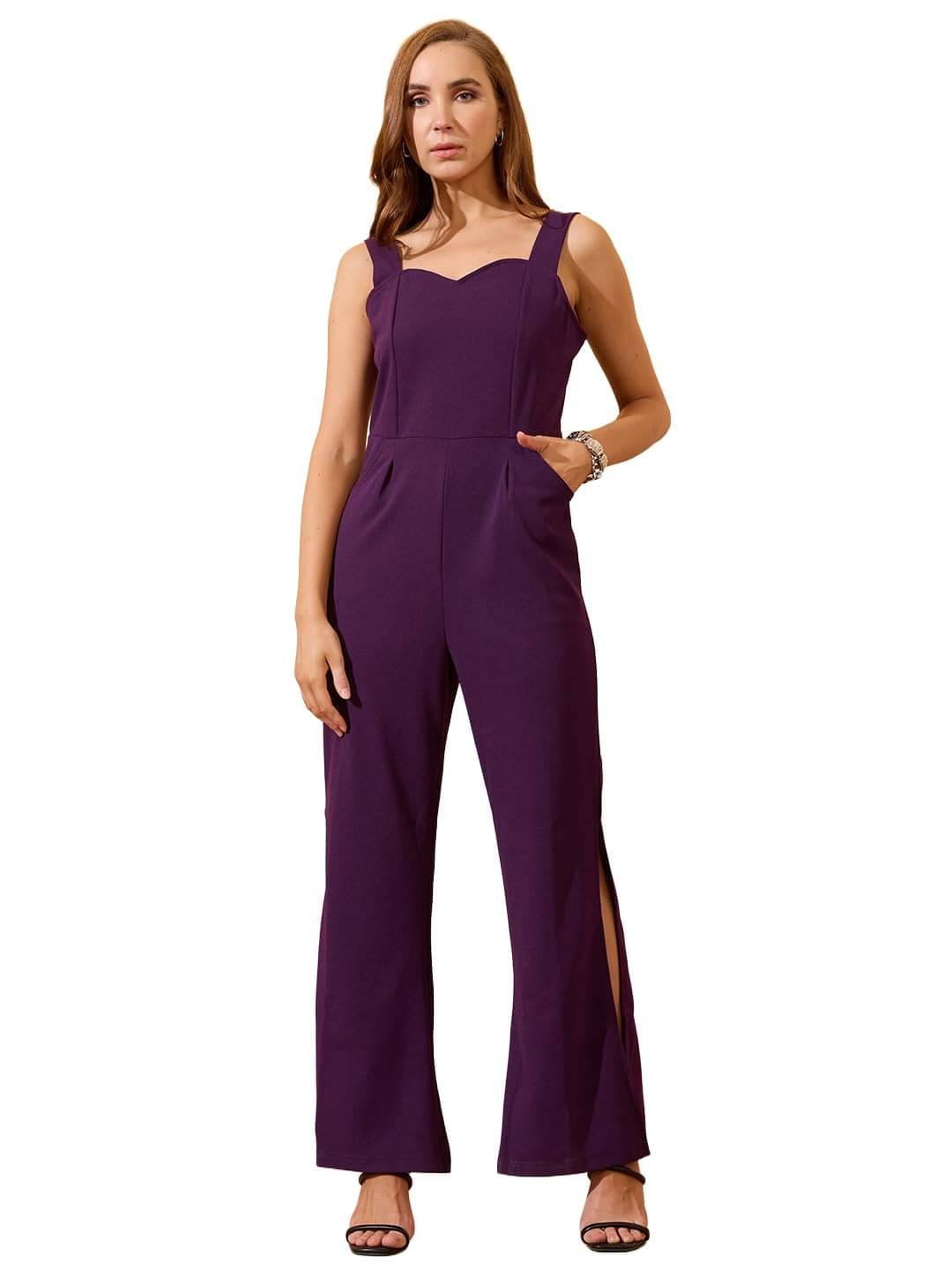     			Globus Women Polyester Jumpsuit ( Purple )