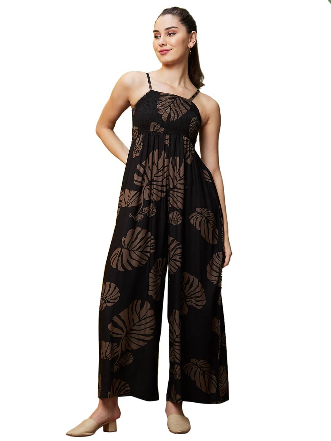     			Globus Women Viscose Jumpsuit ( Black )
