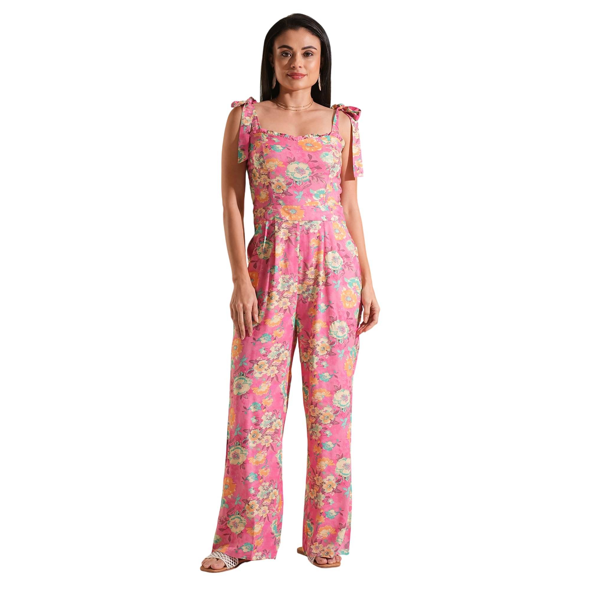     			Globus Women Viscose Jumpsuit ( Pink )