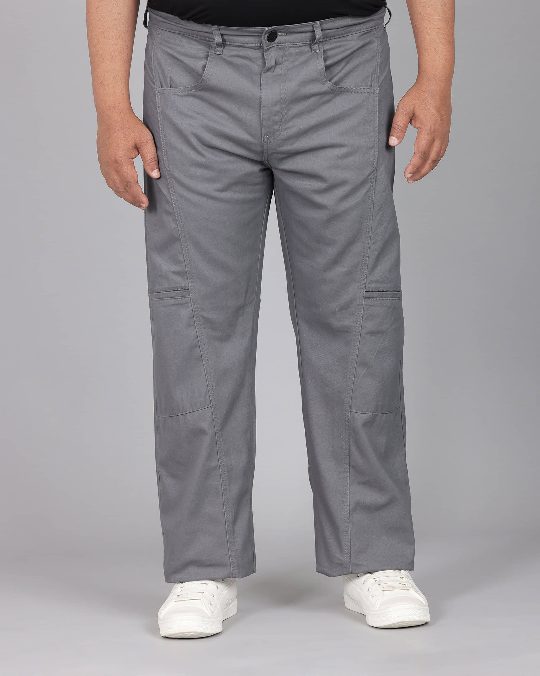 IVOC Straight Men's Trouser - Grey ( Pack of 1 ) - Trousers | Buy online on ZillyBuy