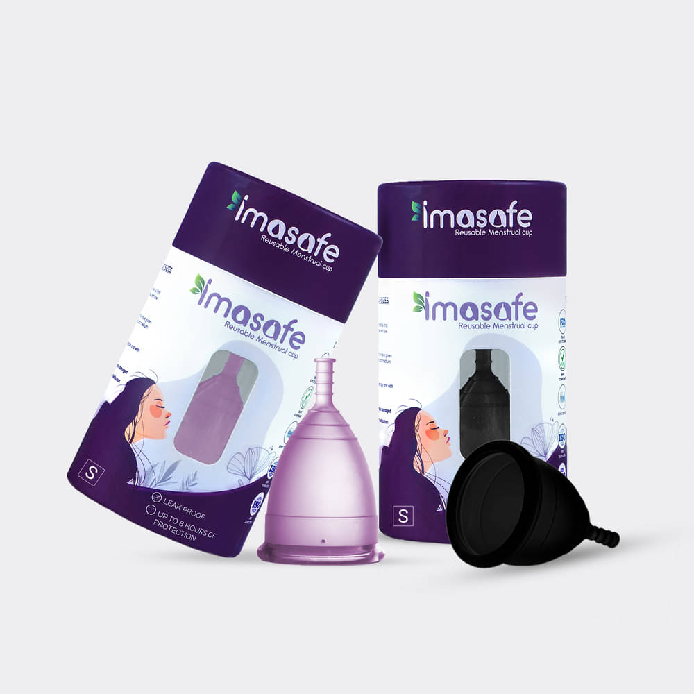    			Imasafe Silicone Reusable Menstrual Cup Small ( Pack of 1 )