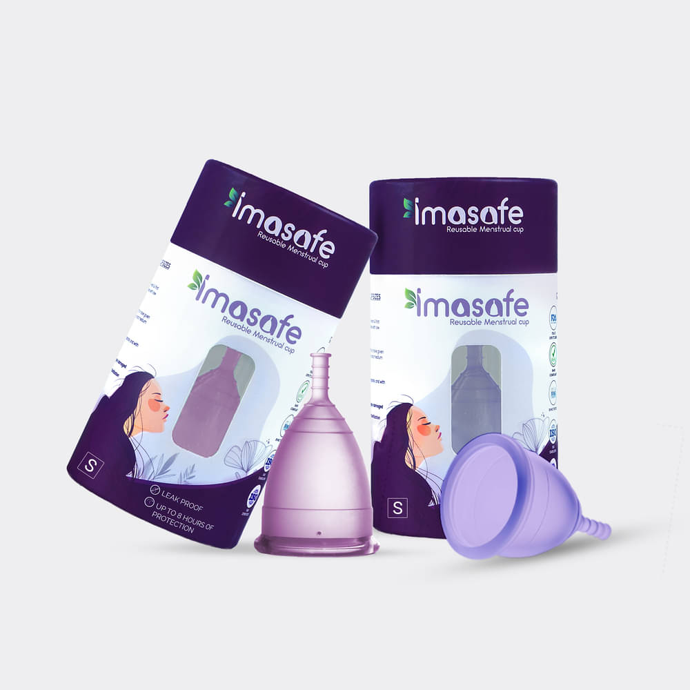     			Imasafe Silicone Reusable Menstrual Cup Small ( Pack of 1 )