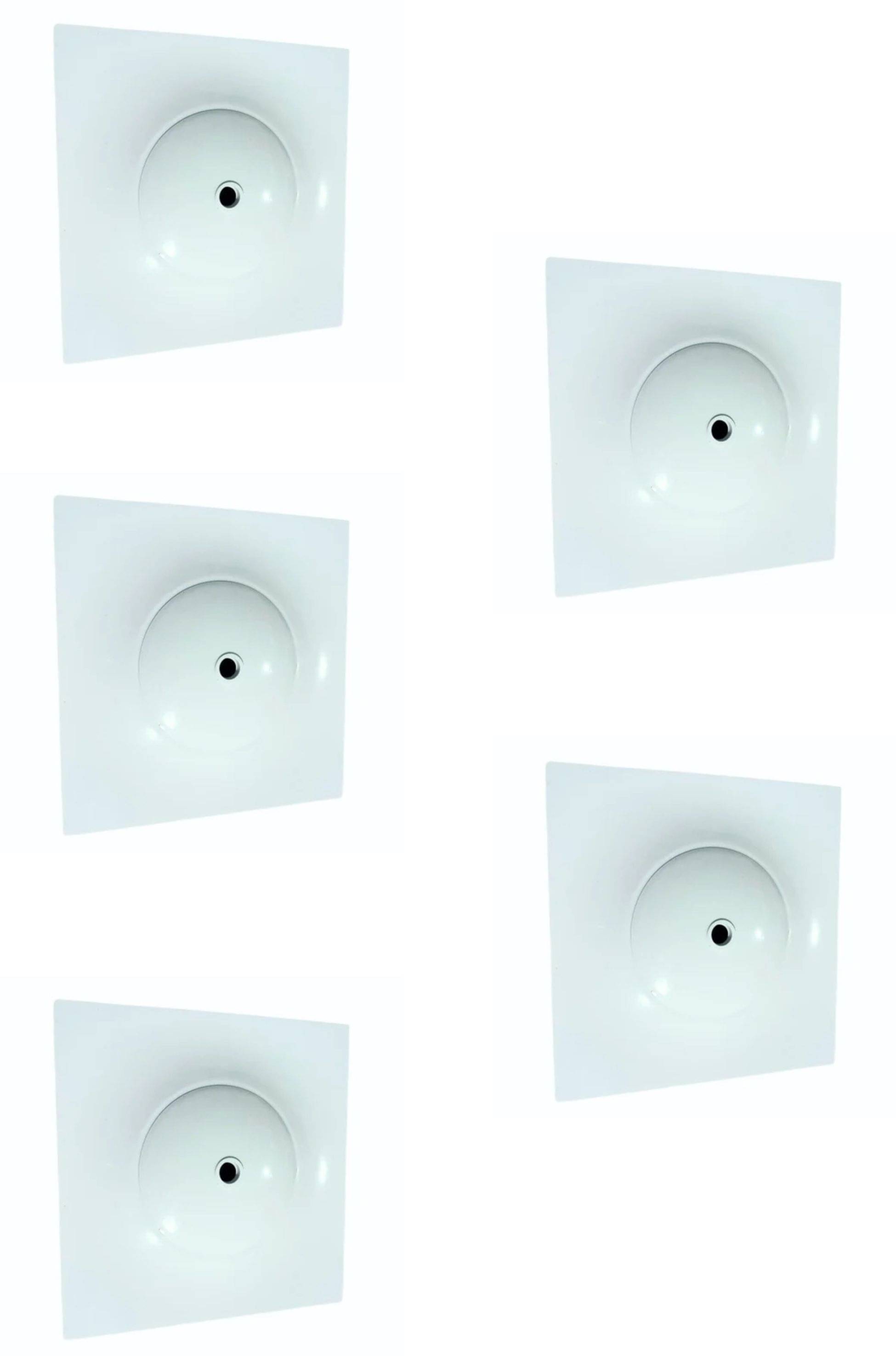     			JMD DECOR Polypropylene (PP) White Ceiling Lights - Pack of 5