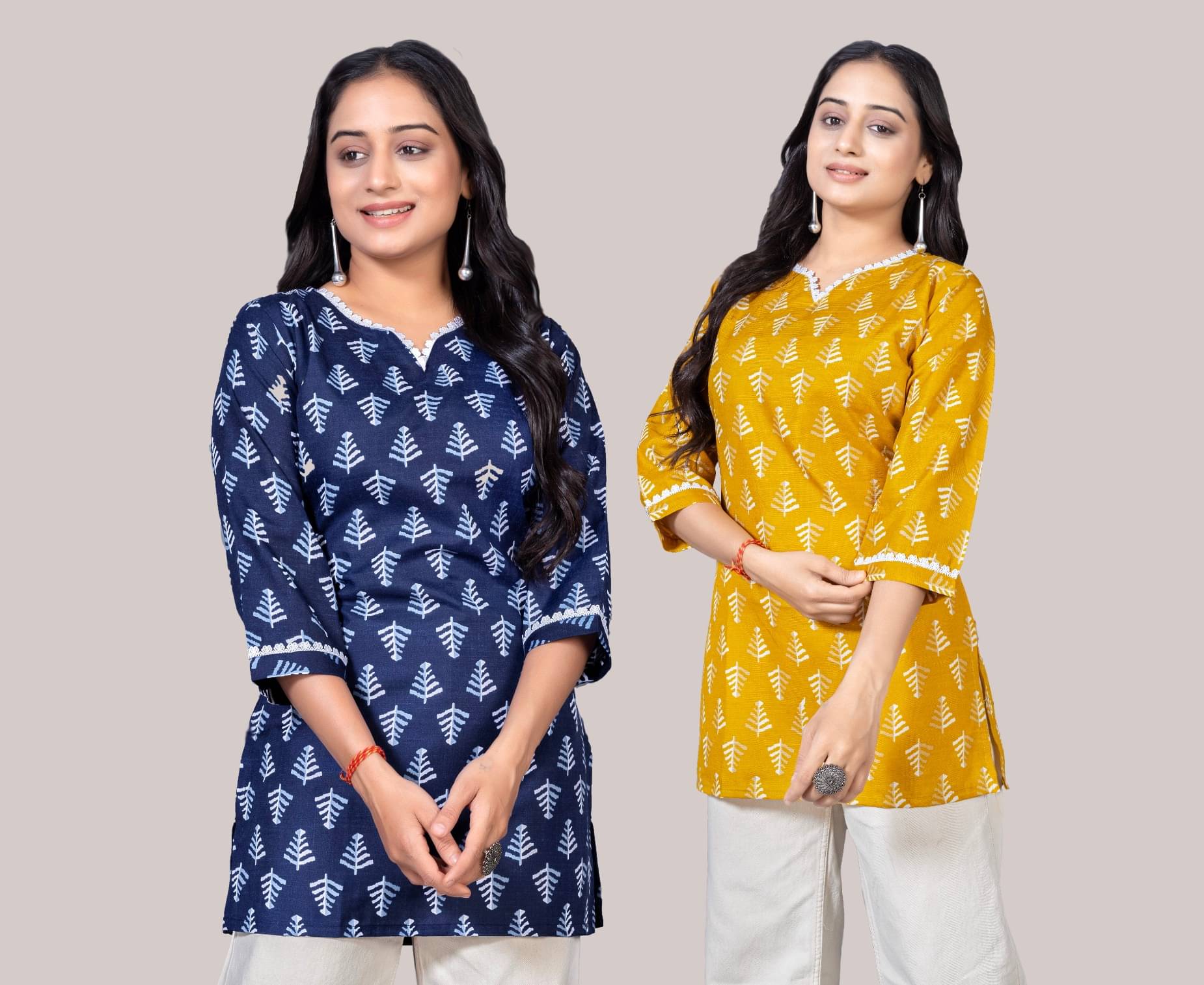 KALAVRITTA Women Cotton Blend Printed Straight Kurti ( Multicolor2 )     			KALAVRITTA Women Cotton Blend Printed Straight Kurti ( Multicolor2 )