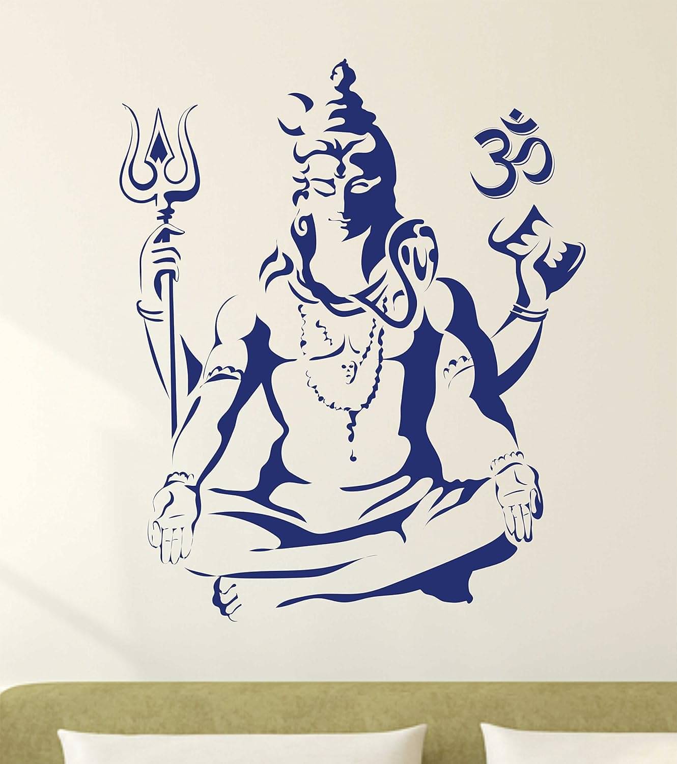 KSArt New Modern Art & Trendy Wall Stickers Lord Shiva Self Adhesive Stickers KSArt New Modern Art & Trendy Wall Stickers Lord Shiva Self Adhesive Stickers