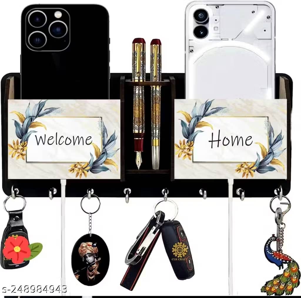 Kkart Multicolour Wood Key Holder - Pack of 1