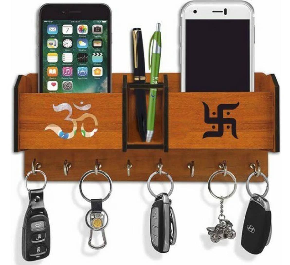 Kkart Multicolour Wood Key Holder - Pack of 1