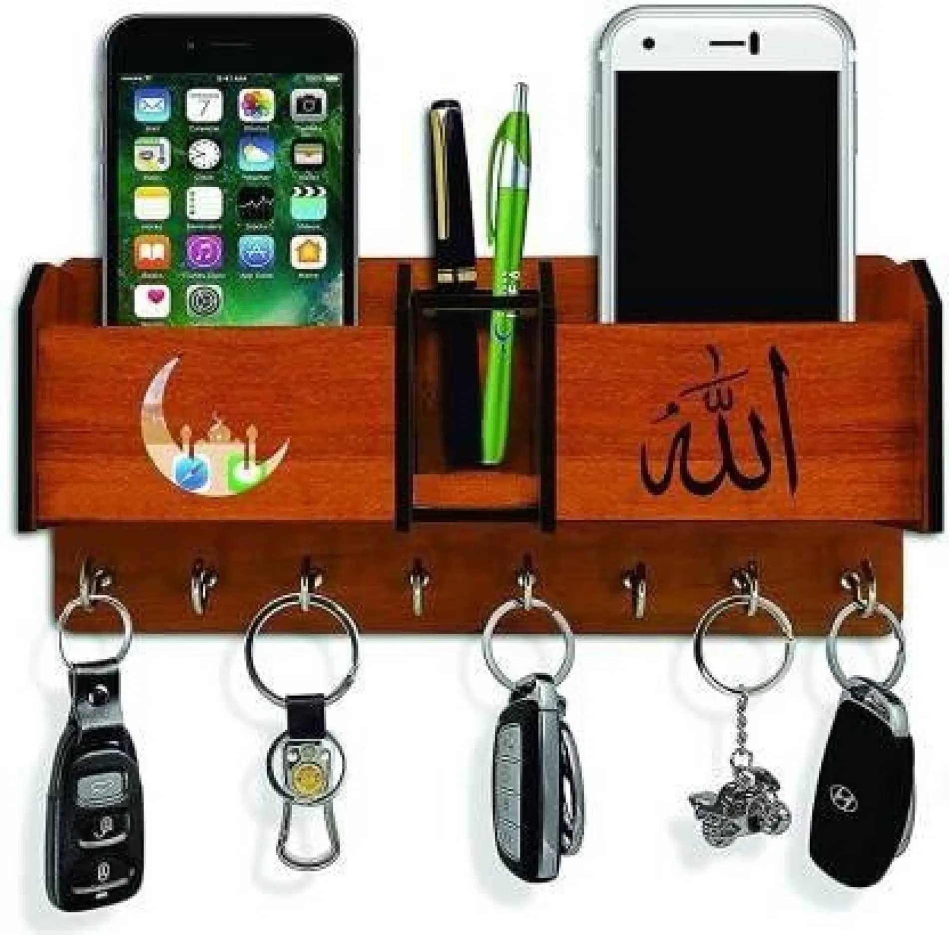 Kkart Multicolour Wood Key Holder - Pack of 1