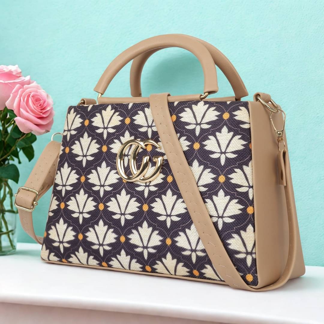     			LIKE STYLE Sling Bag Canvas Set of 1 ( Cream )