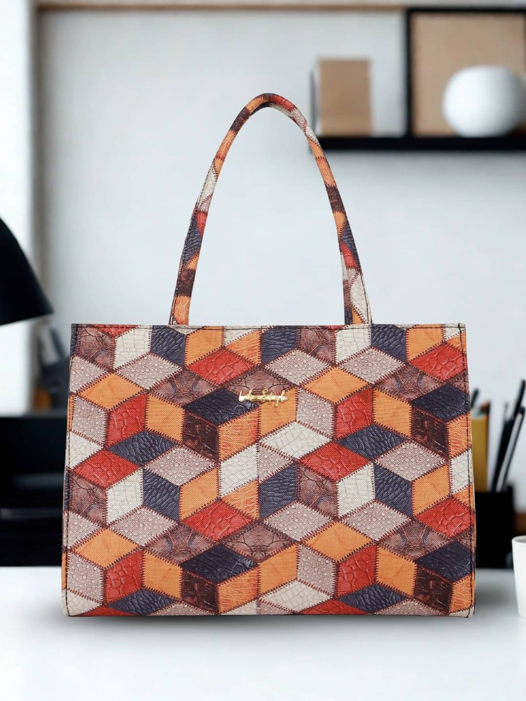     			LIKE STYLE Tote Bag Canvas Set of 1 ( Multicolor )