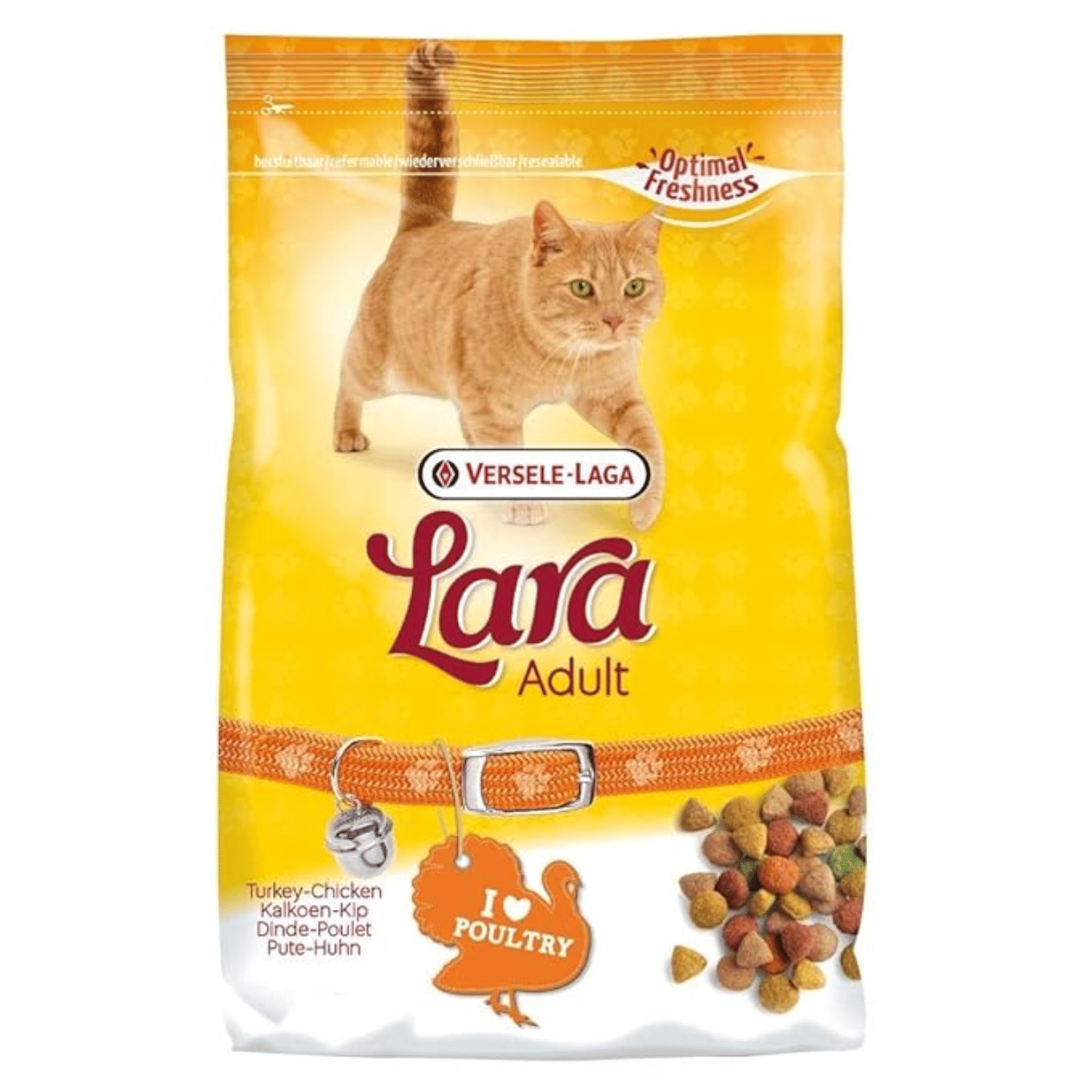     			Lara Adult Cat Food with Turkey & Chicken – 350g | Complete Dry Food for Adult Cats | High-Protein & Tasty Formula