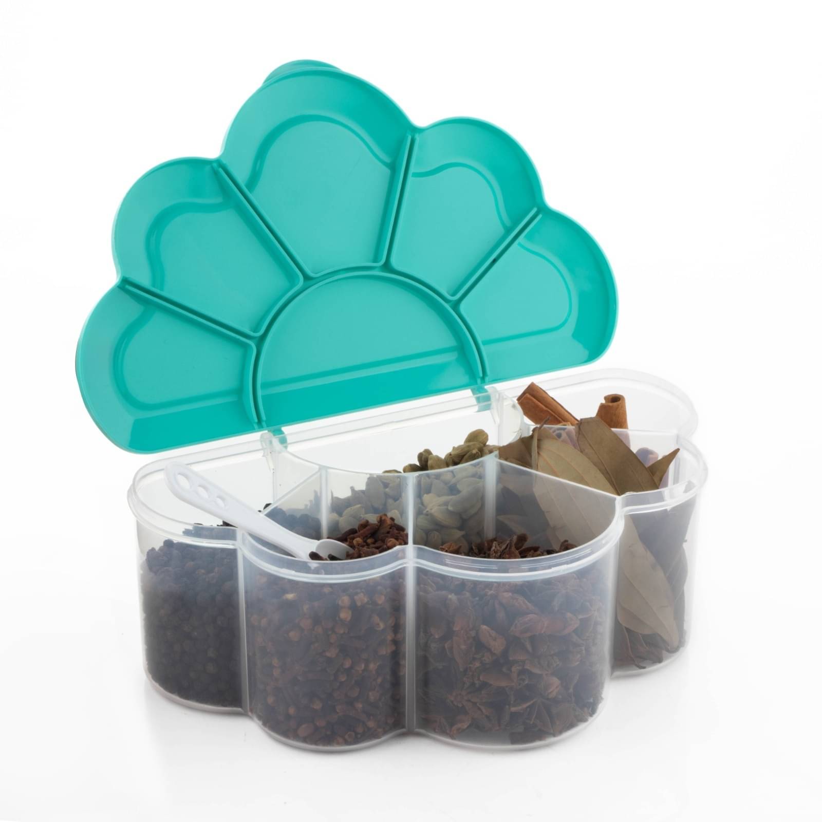     			MAGICSPOON Masala Container Plastic Sea Green Spice Container ( Set of 1 )