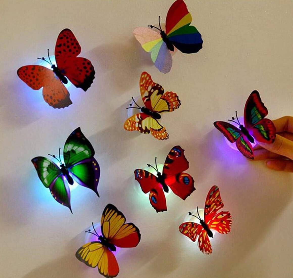     			Multicolour Butterfly Wall Stickers