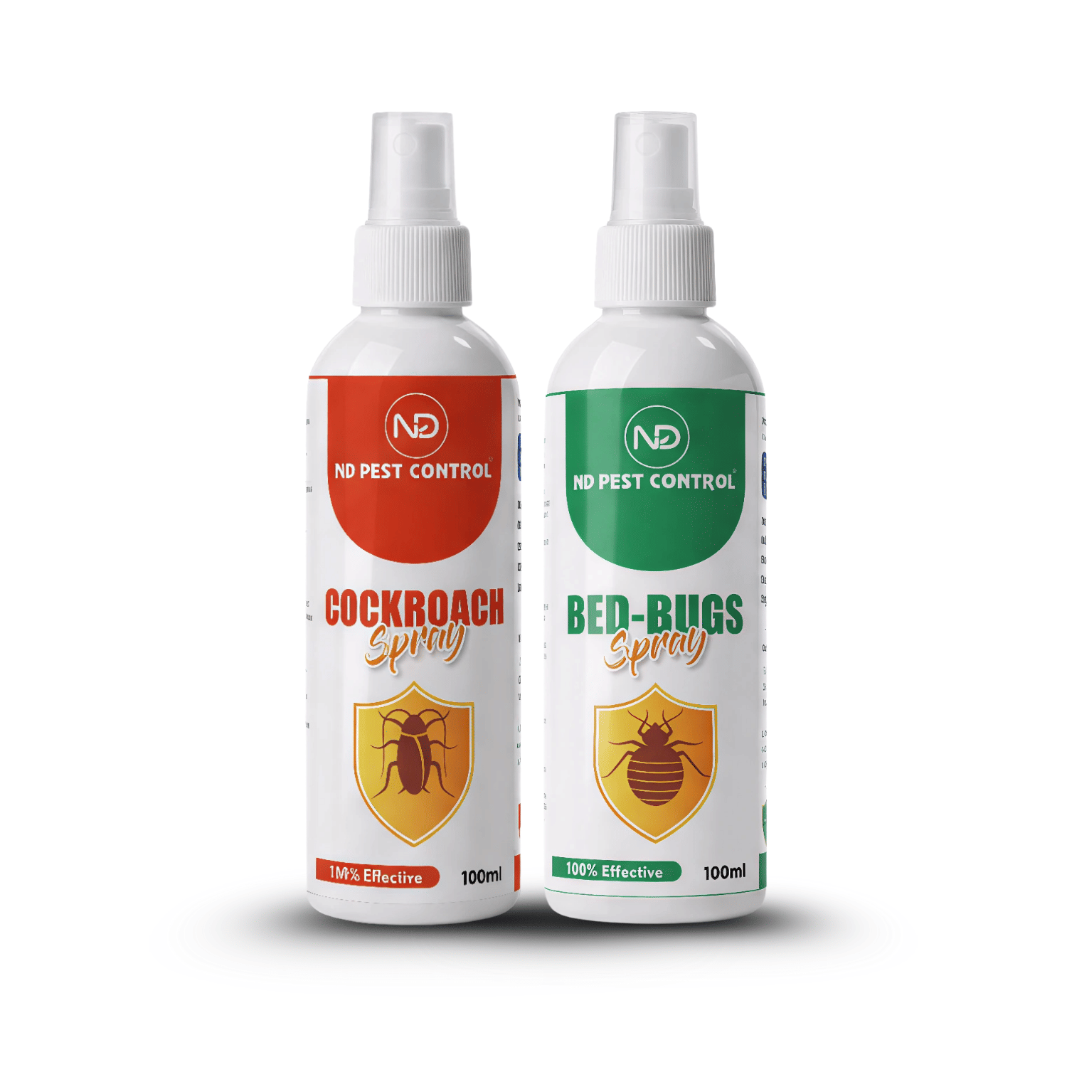 ND Pest Control Cockroach & Bed Bugs Spray | Dual Action Pest Control for Home | 100% Effective Fast-Action Formula | Non-Toxic, Safe & Easy-to-Use Combo Pack (100ml Each) ND Pest Control Cockroach & Bed Bugs Spray | Dual Action Pest Control for Home | 100% Effective Fast-Action Formula | Non-Toxic, Safe & Easy-to-Use Combo Pack (100ml Each)