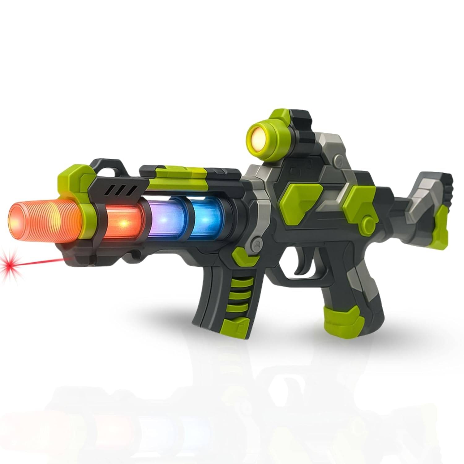     			Projector Toy Gun with 3D Multi Projections, Vibrant Light & Sound Effects | Toy Gun for Kids | Army Printed/Multi Color, Power Source: 3xAA Battery (Not Included)