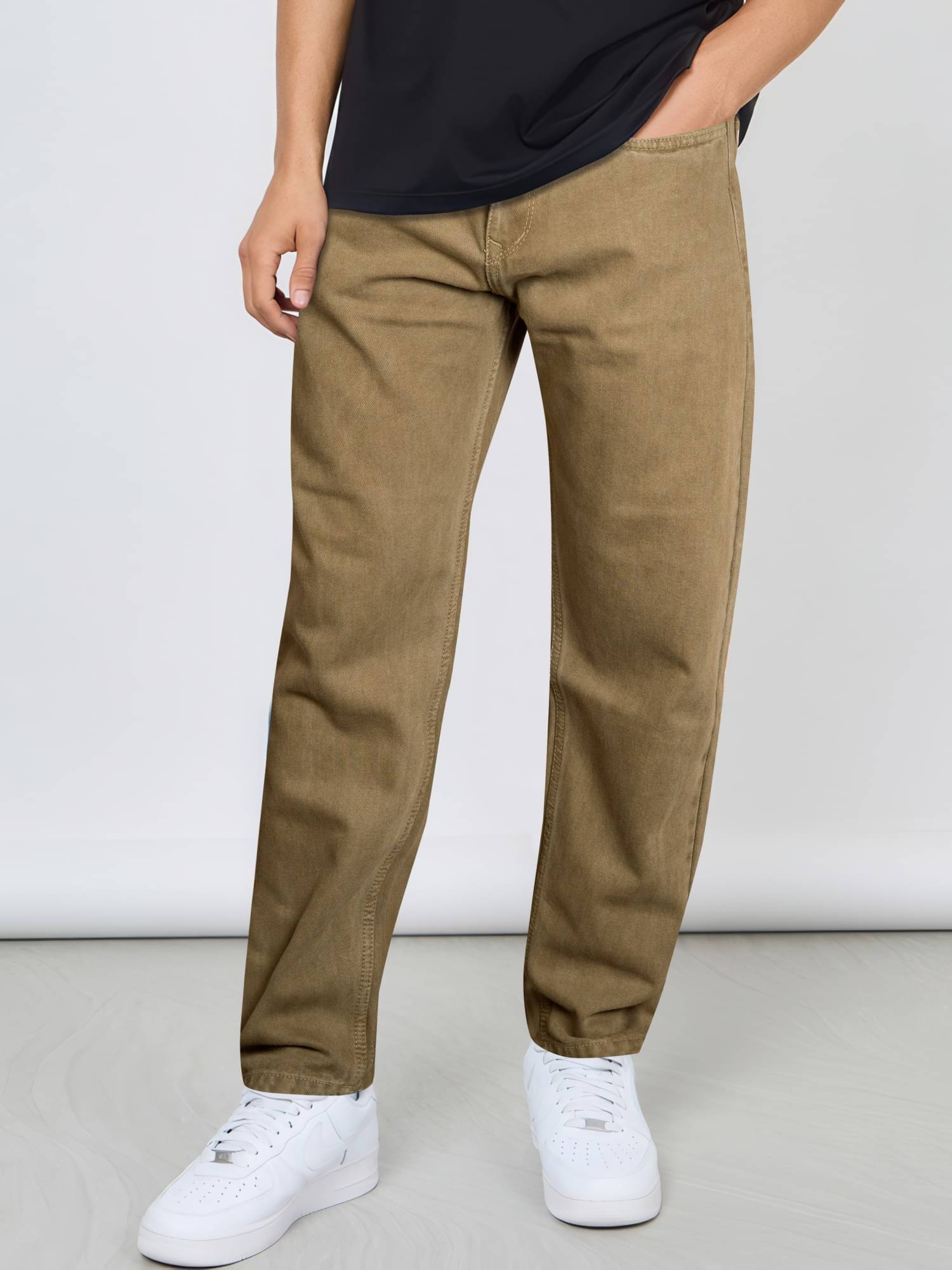     			RIG BONE Slim Fit Clean Look Men's Jeans - Beige ( Pack of 1 )